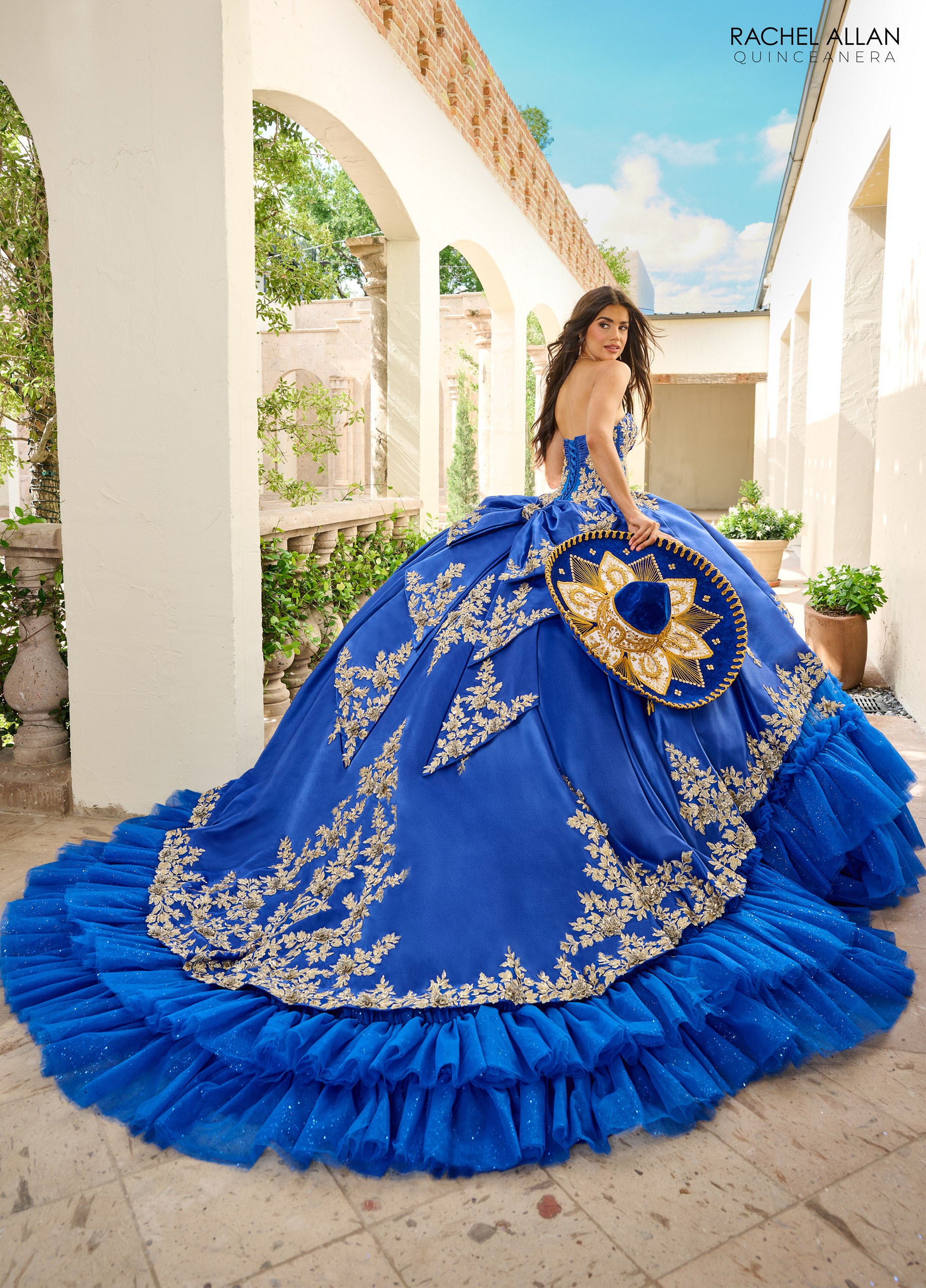 Quinceniera Dresses Glitter Ball Gown Long Quinceanera Dress Royal Gold