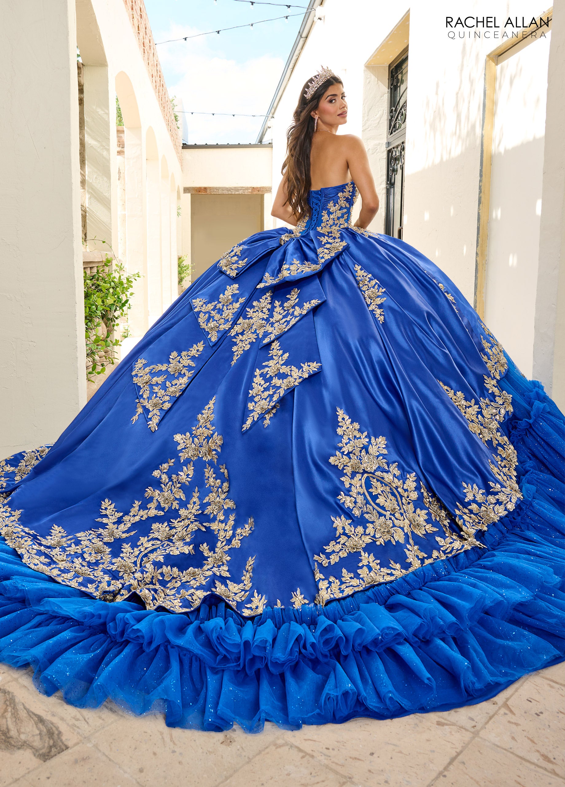Quinceniera Dresses Glitter Ball Gown Long Quinceanera Dress Royal Gold
