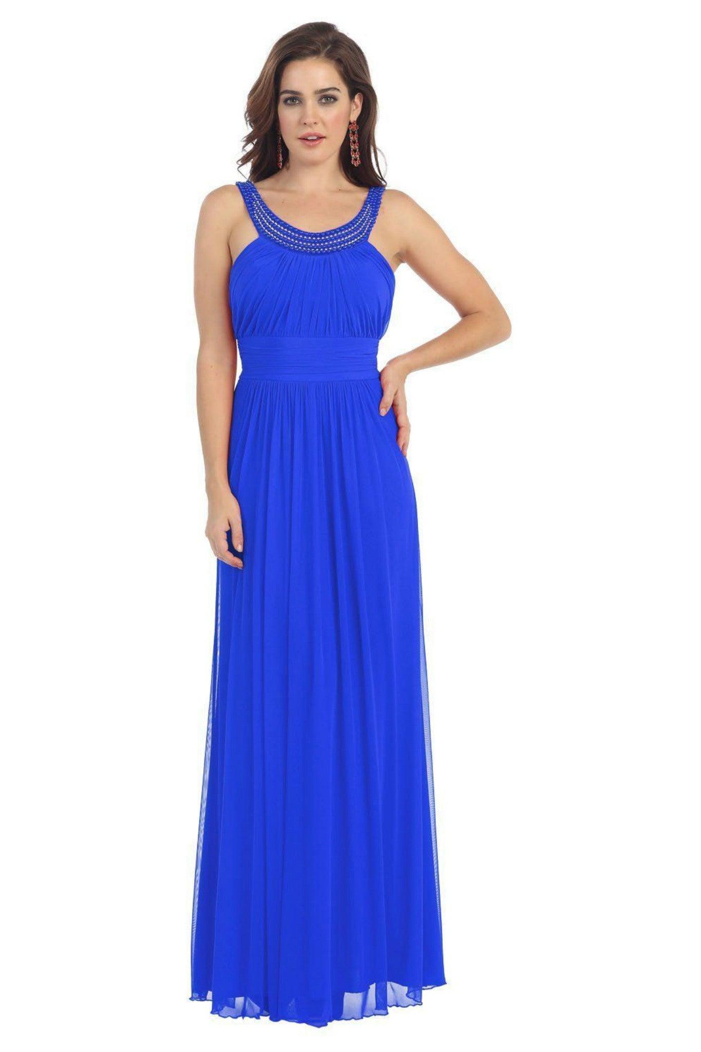 Bridesmaid Long Formal Evening Dress Groom - The Dress Outlet May Queen