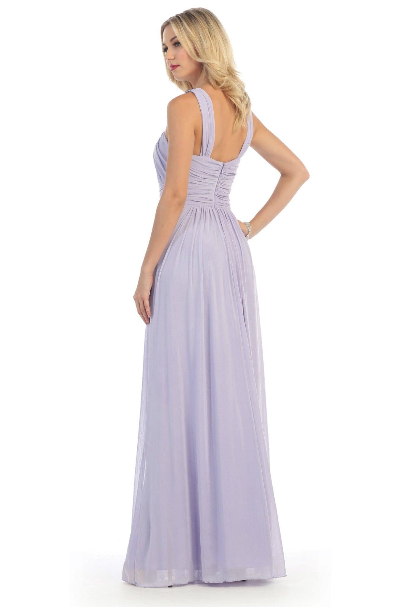 Bridesmaid Long Formal Evening Dress Groom - The Dress Outlet May Queen
