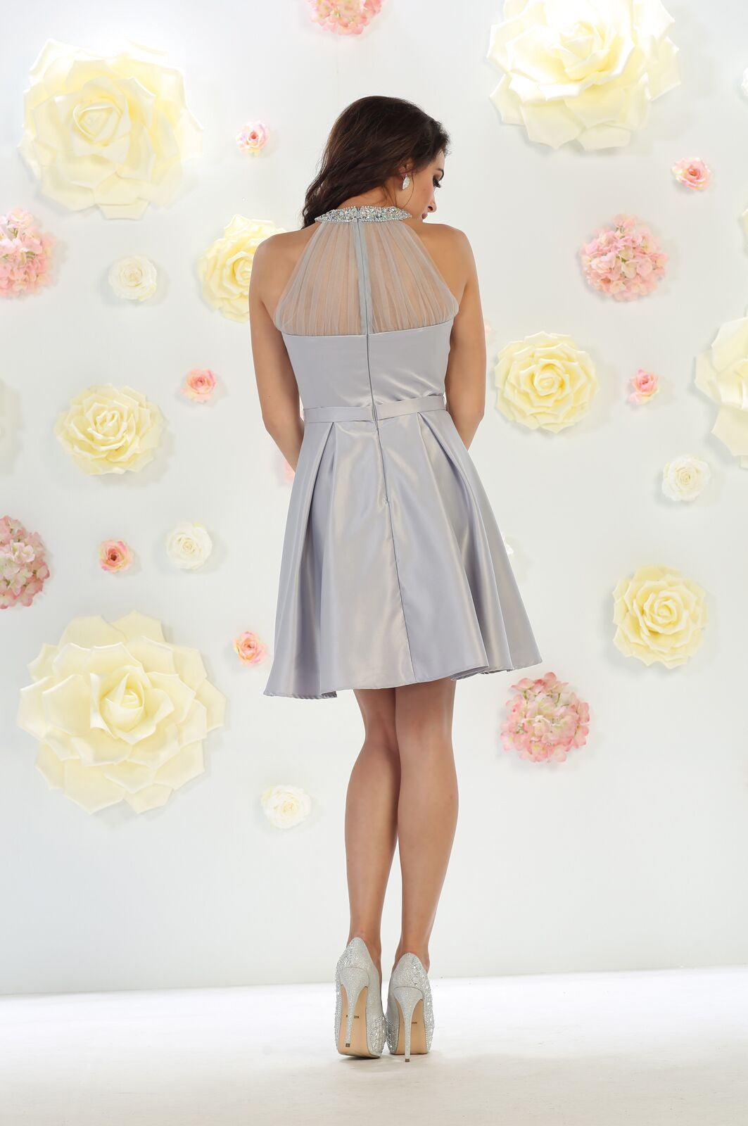 Bridesmaids Short Dress Homecoming Prom Cocktail Party - The Dress Outlet May Queen