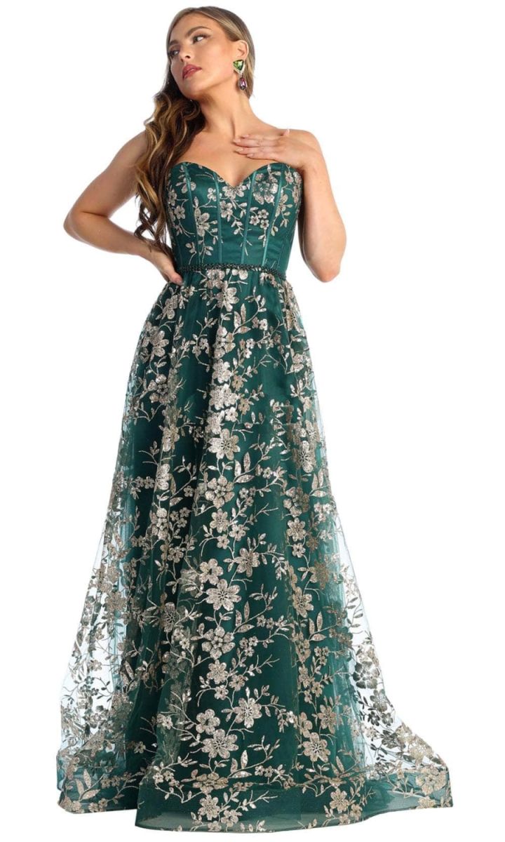 Sweetheart Floor-Length Tulle Prom A-Line May Queen 1920