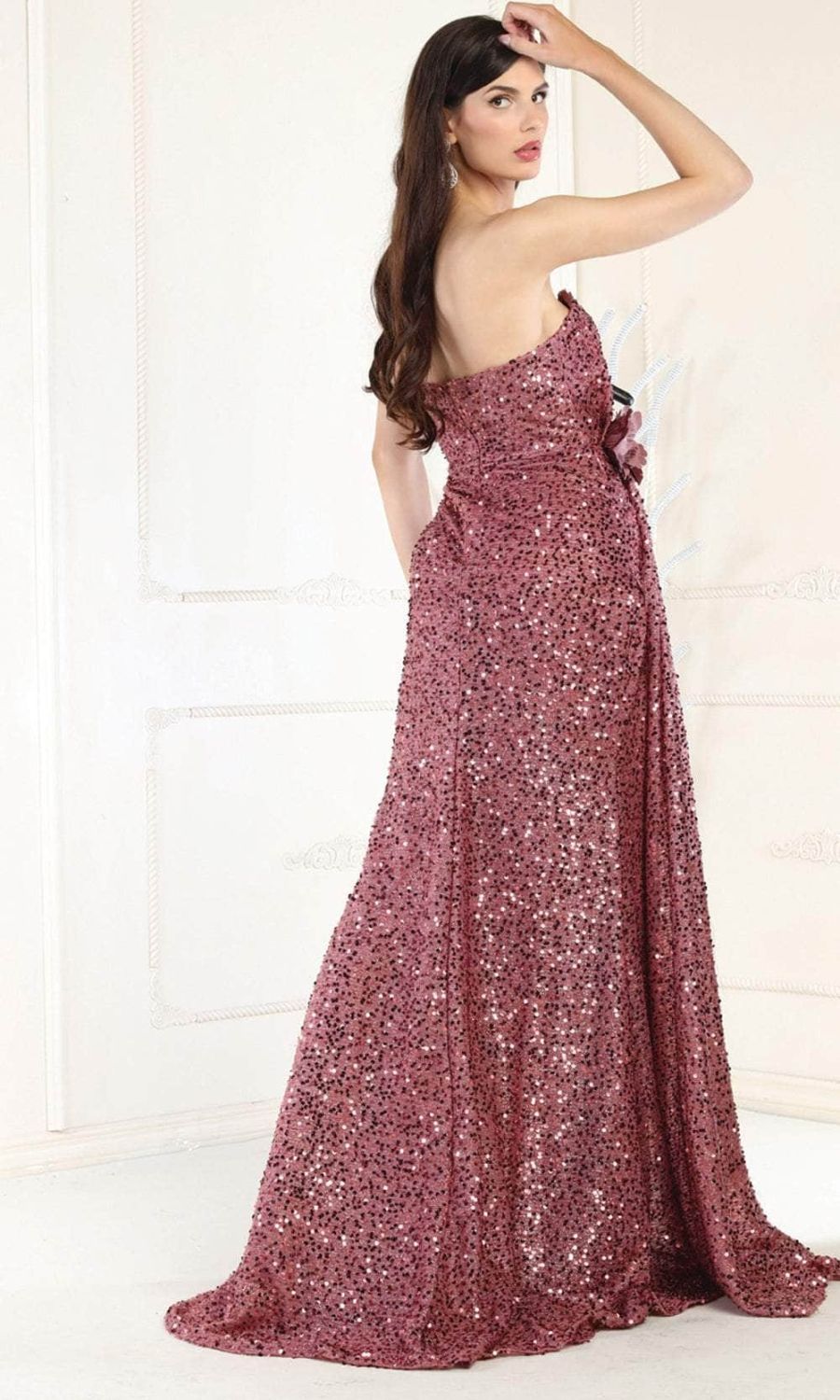 Sweetheart Floor-Length Sequin Prom Sheath/Column May Queen 1968