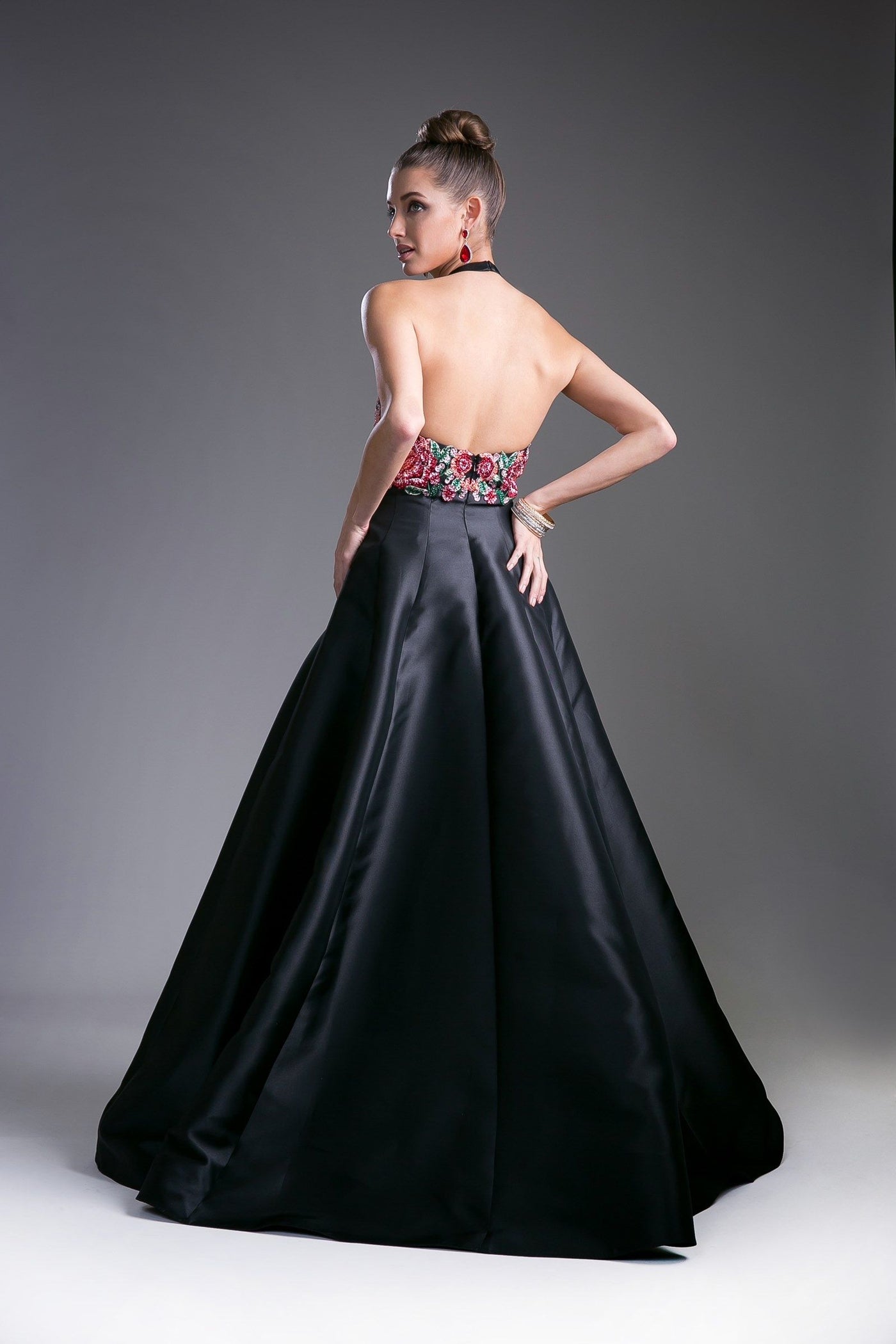 Prom Dresses Long Formal Beaded Prom Evening Dress Black