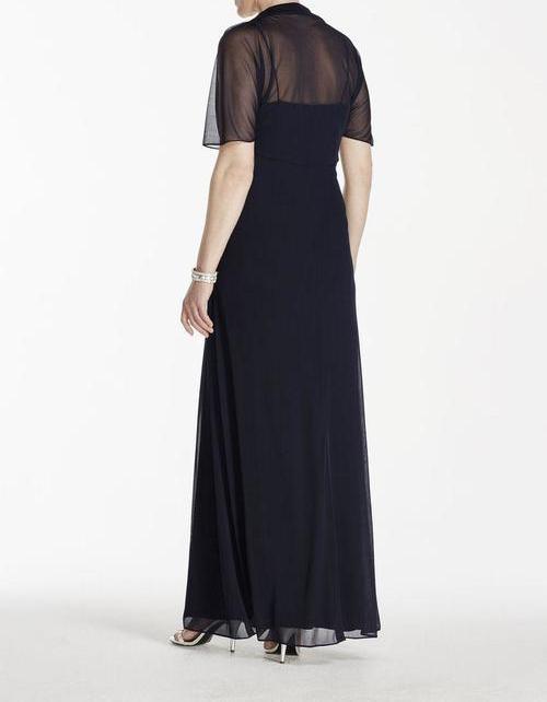 Cachet Long Formal Dress Evening Gown with Bolero - The Dress Outlet Cachet