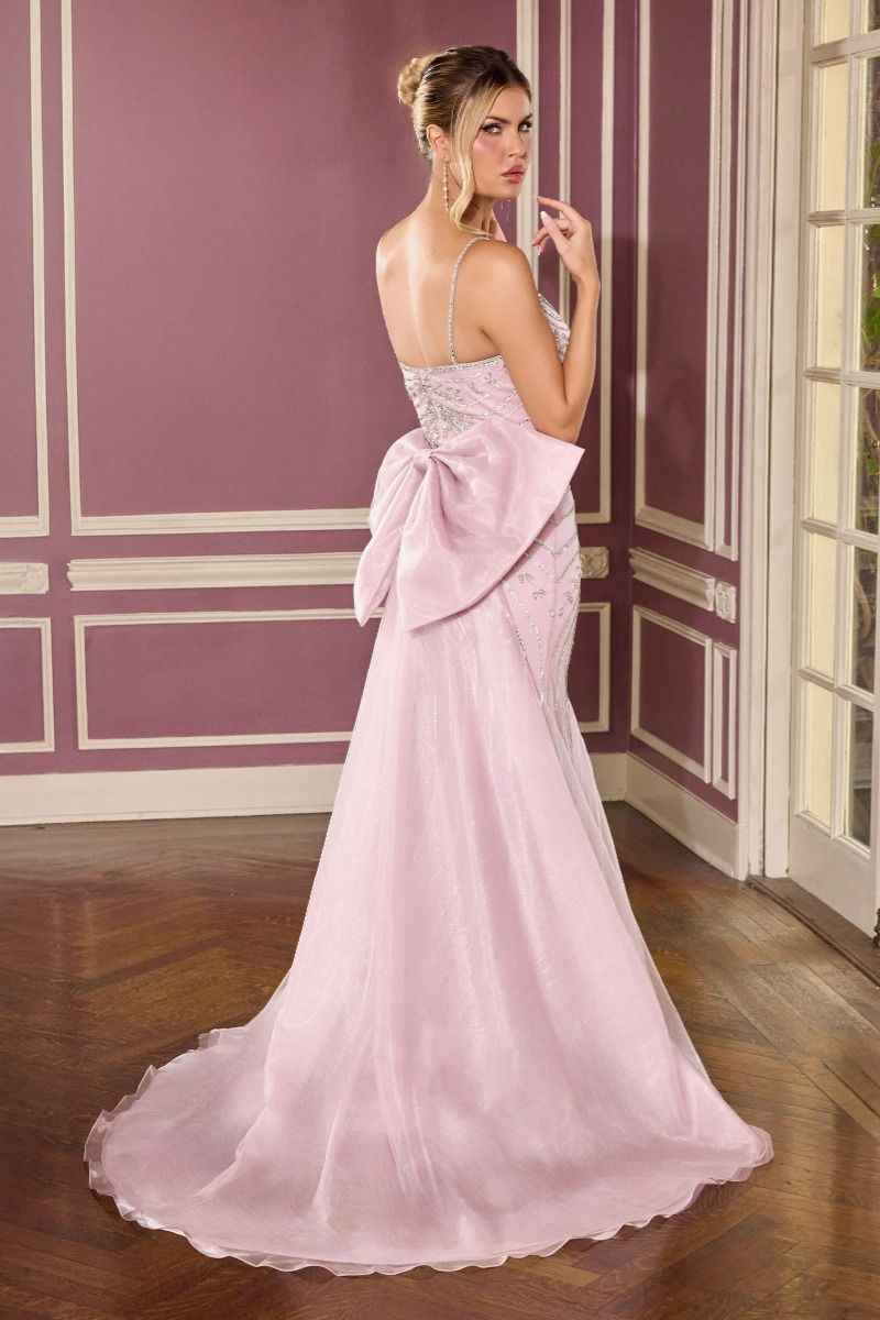 Prom Dresses Long Formal Prom Beaded Fitted Dress LaDivine CB167 Mauve