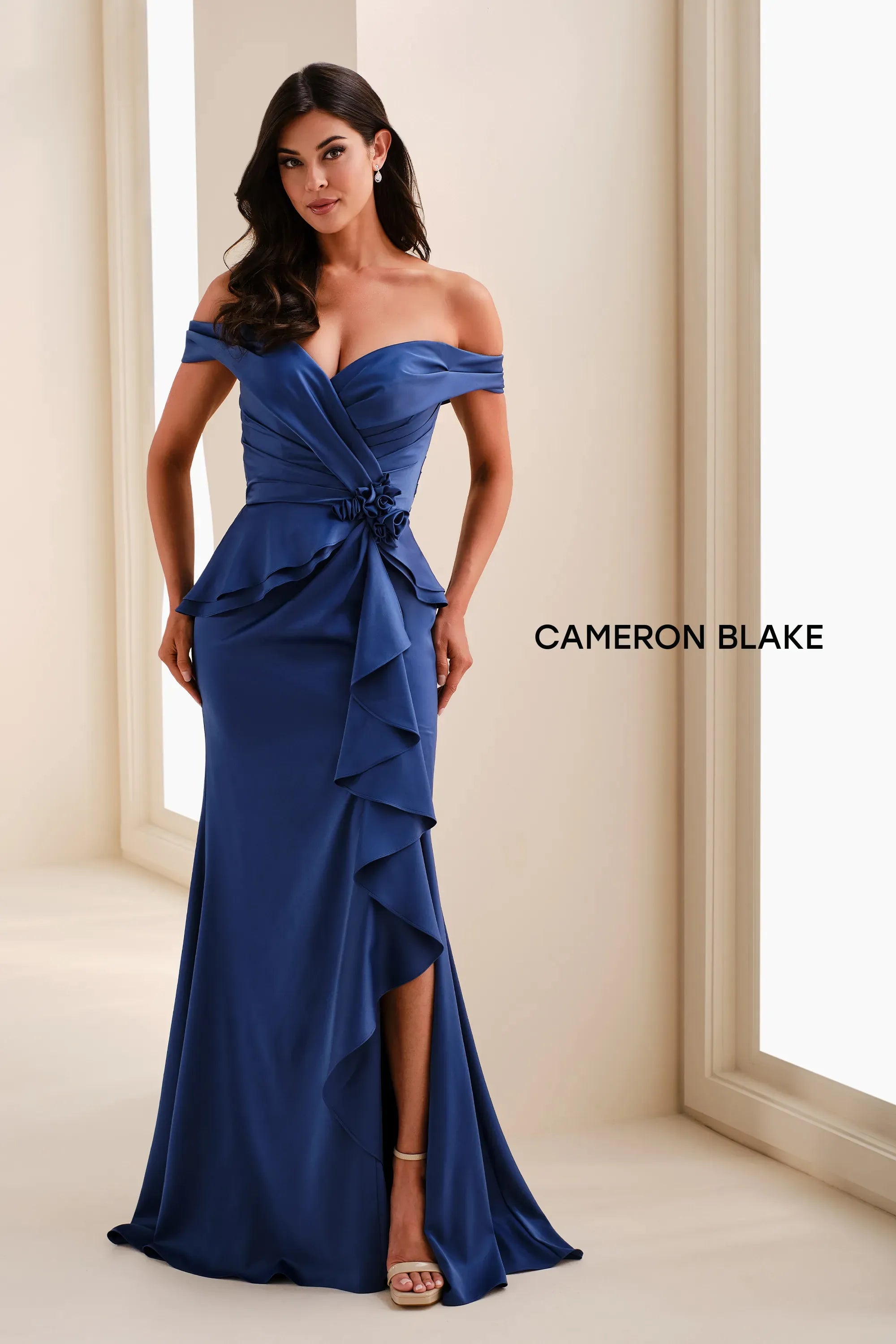 Formal Dresses Long Formal Mermaid Ruffle Dress Lapis