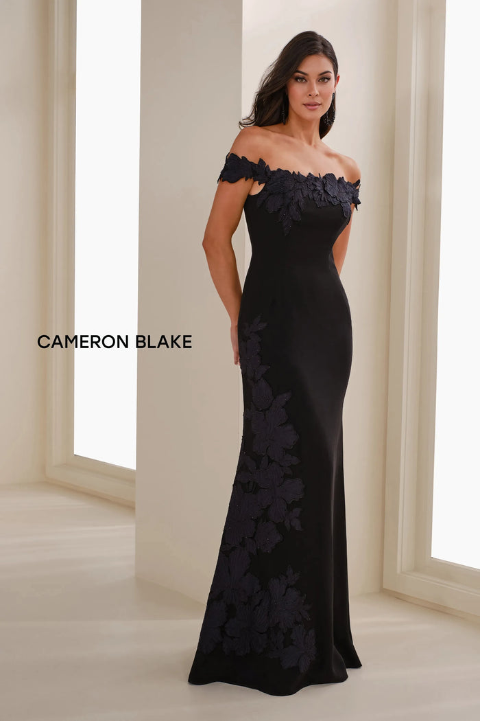 Formal Dresses Long Formal Floral Mermaid Dress Black/Navy Blue