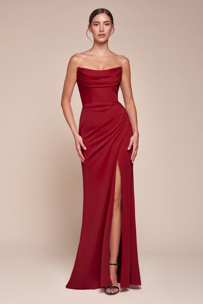 Formal Dresses Prom Formal Long Fitted Dress Red