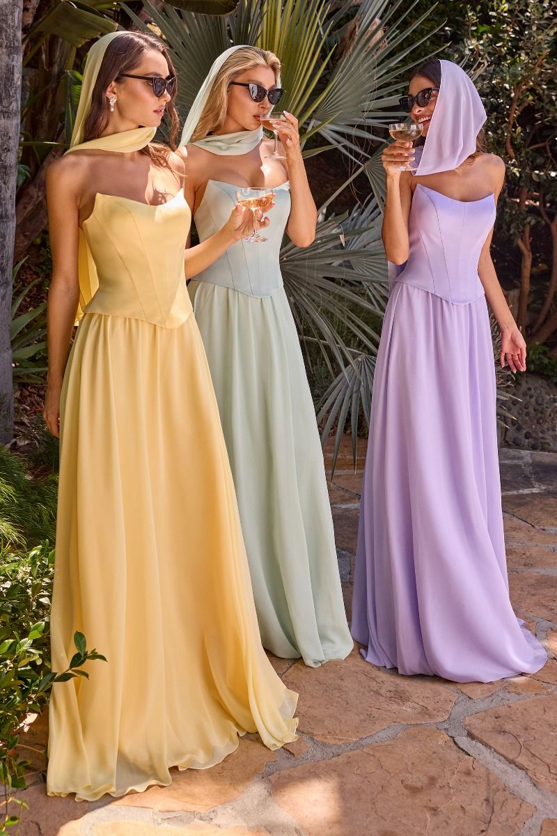 Prom Dresses Long Formal Corset A Line Prom Dress Lt Yellow