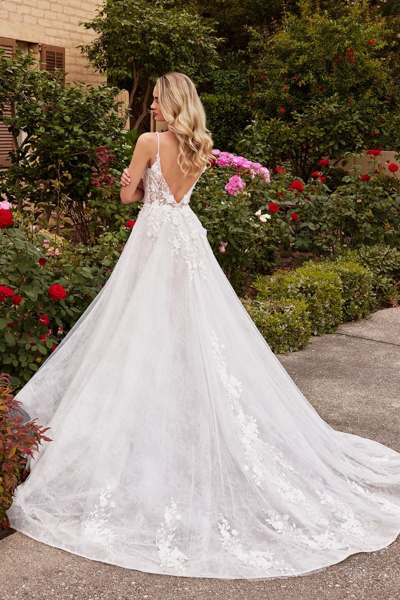 Wedding Dresses Long Corset Lace A Line Wedding Dress Off White