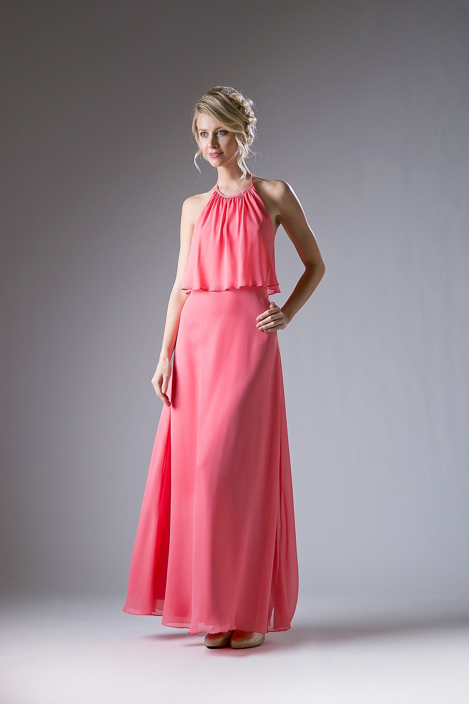 Prom Dresses Long Formal A Line Prom Dress Coral