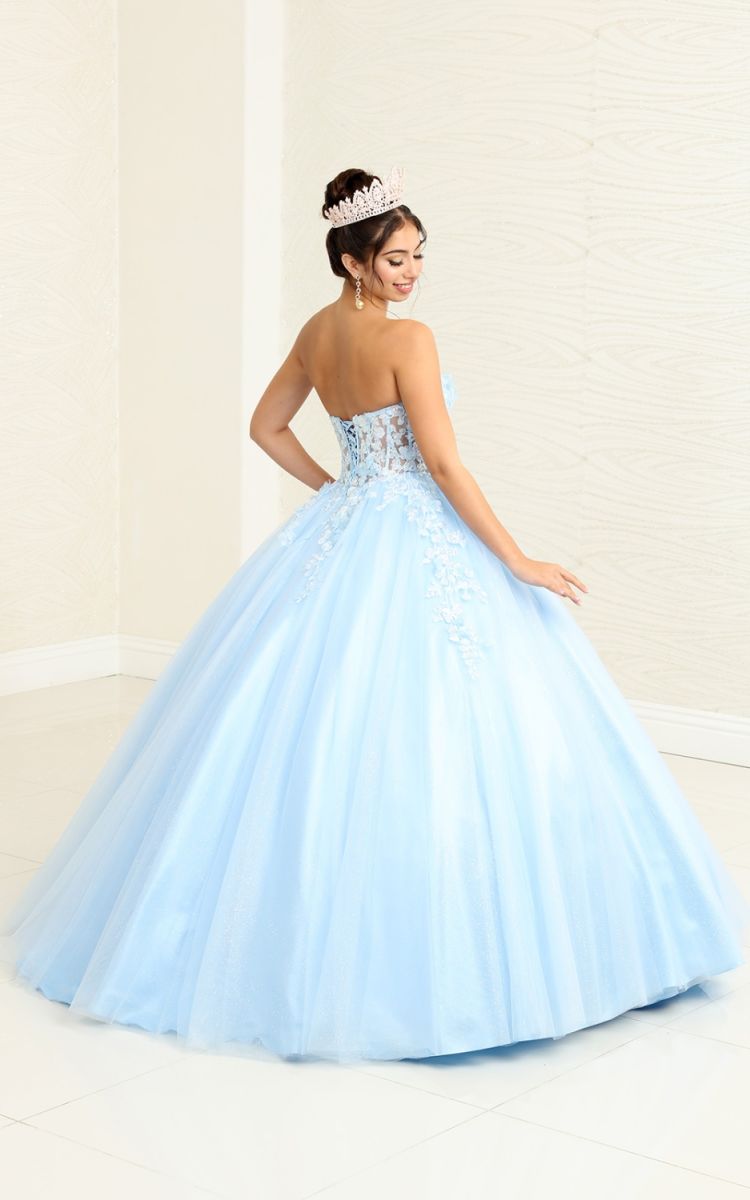 Sweetheart Floor-Length Tulle Quinceañera Ball Gown May Queen LK243
