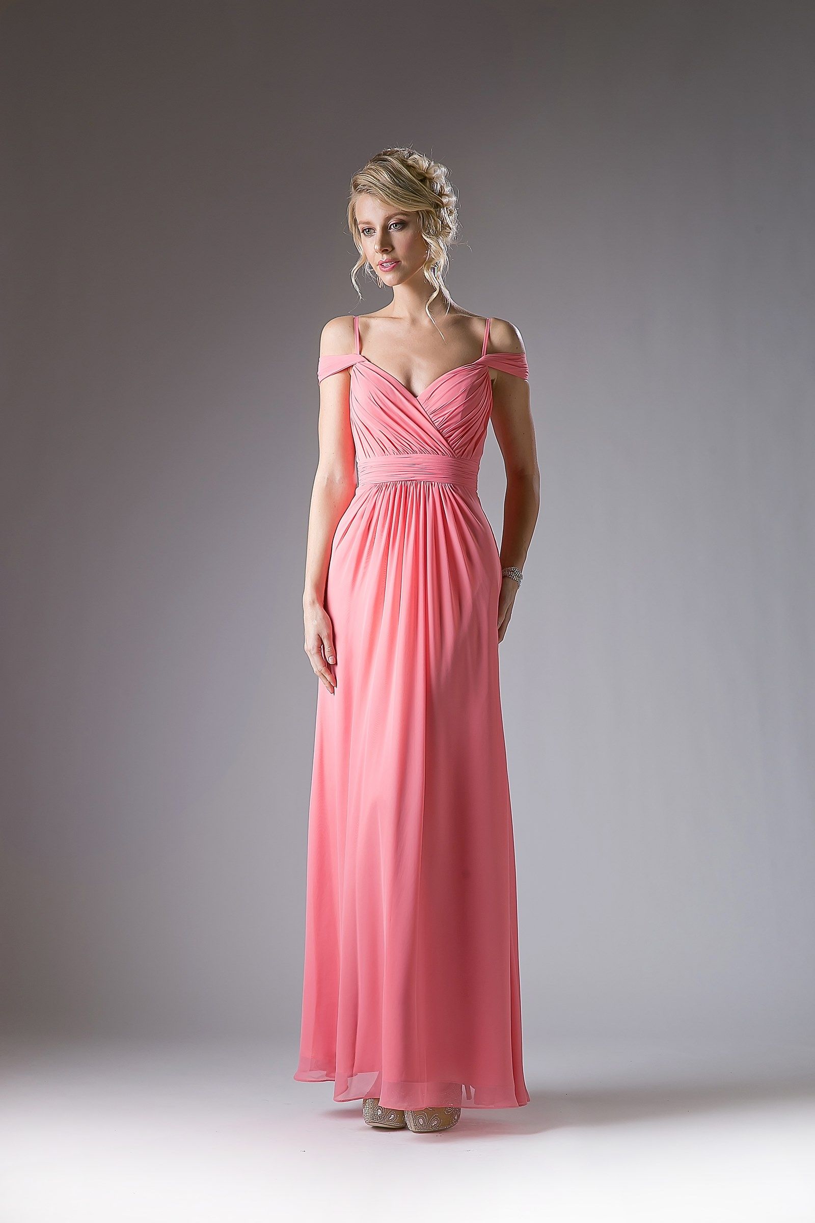 Prom Dresses A Line Long Formal Evening Prom Dress Coral