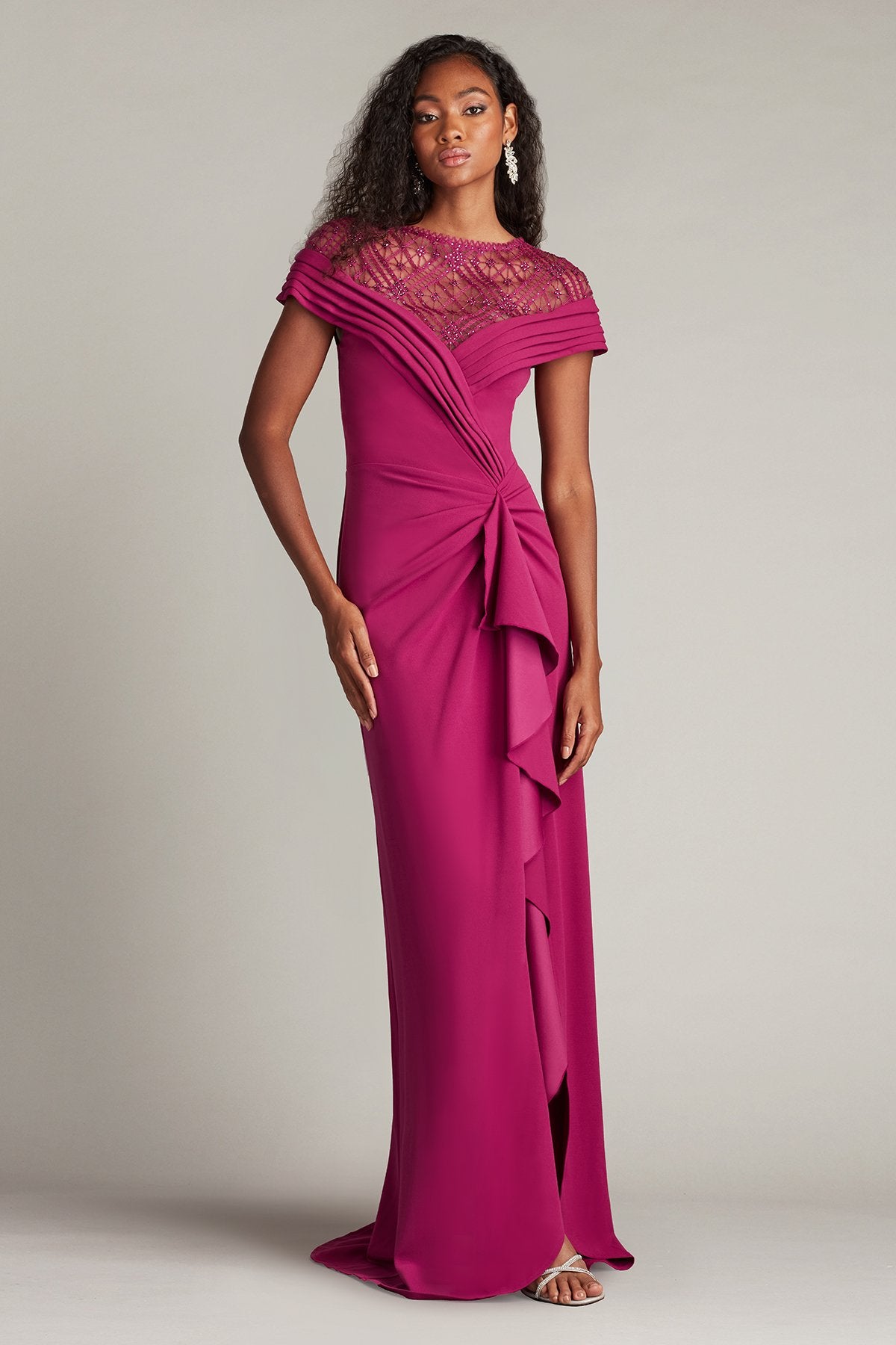 Mother of the Bride Dresses Long Formal Ruffle Mother of the Bride Dress Amethyst