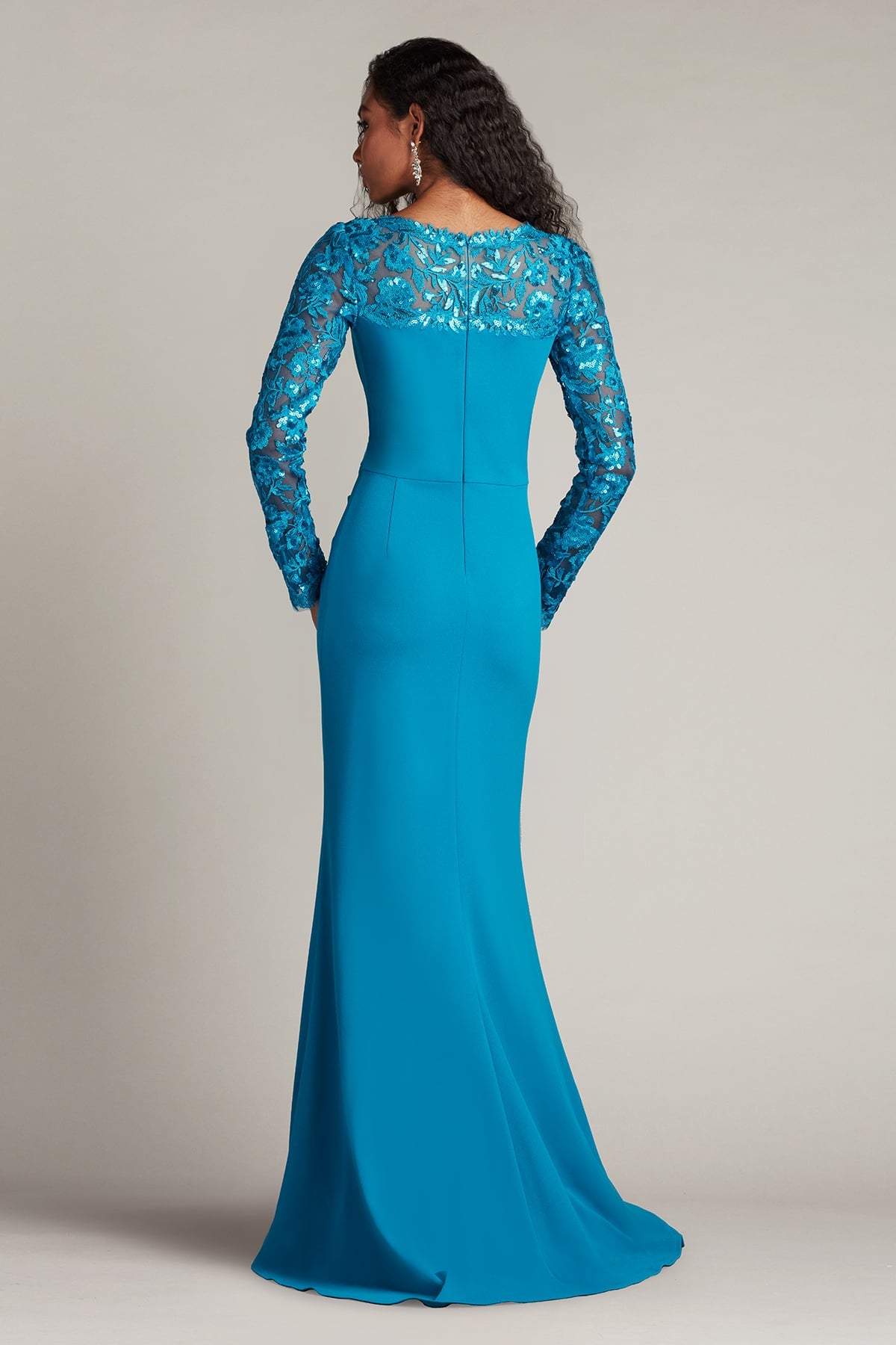 Mother of the Bride Dresses Lace Applique Formal Long Mother of the Bride Dress Marine