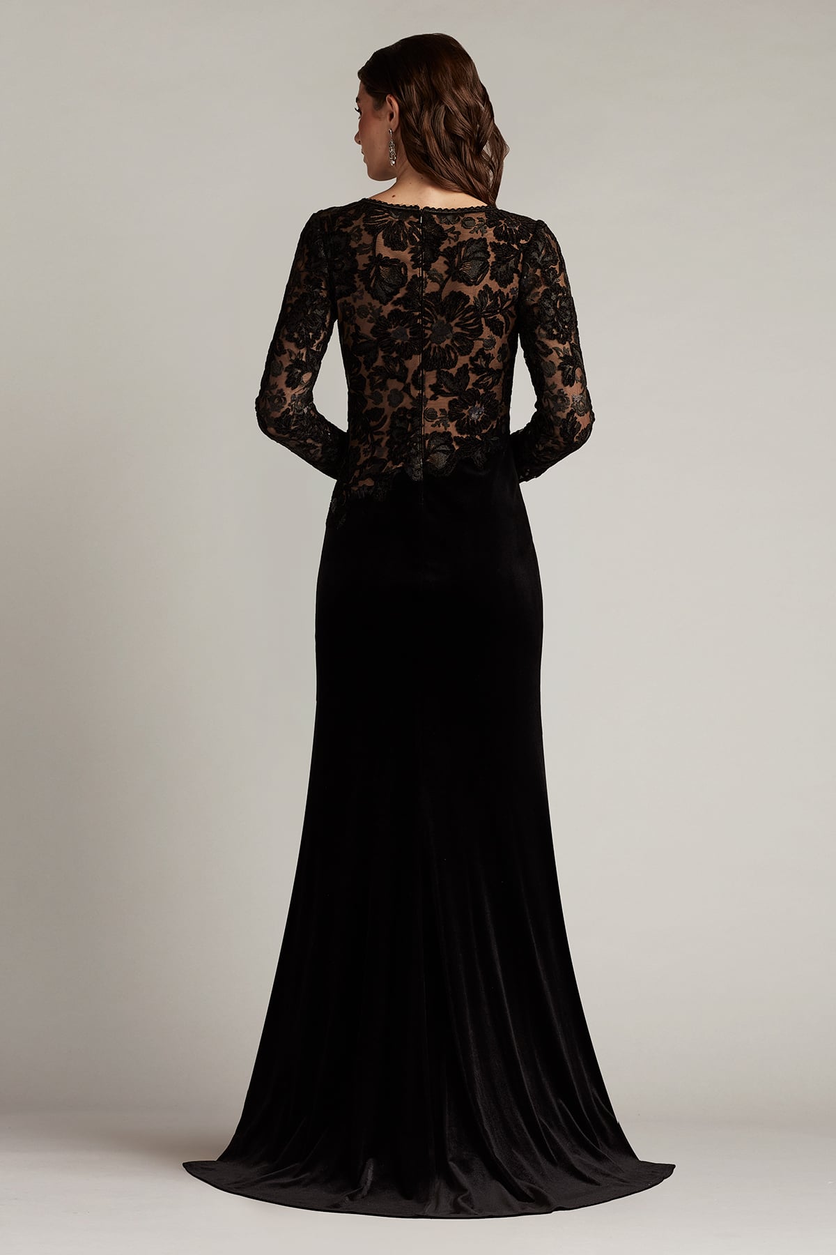 Mother of the Bride Dresses Long Sleeve Formal Mother of the Bride Dress Black/Nude