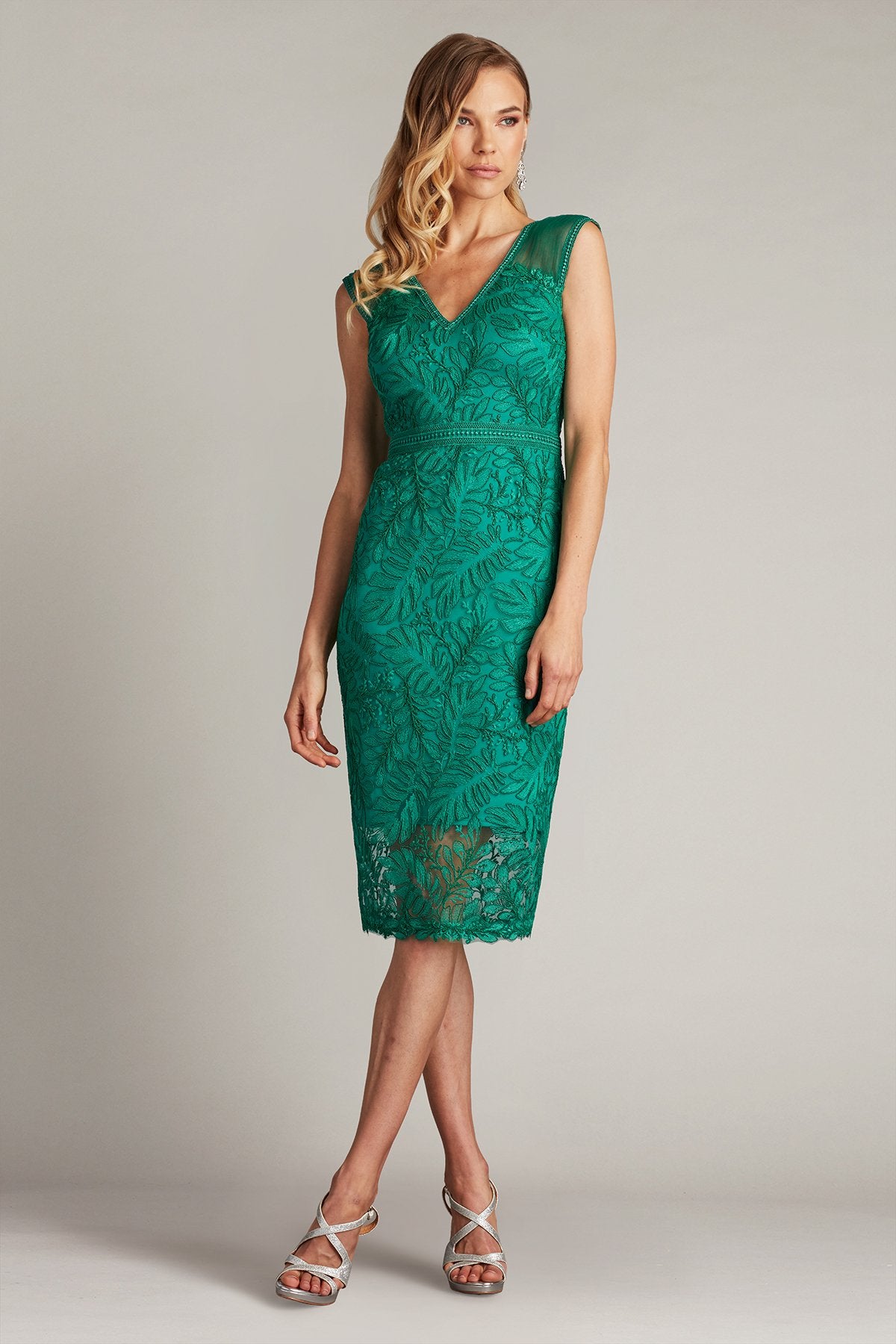 Cocktail Dresses Short Pleated Cocktail Fitted Dress Emerald