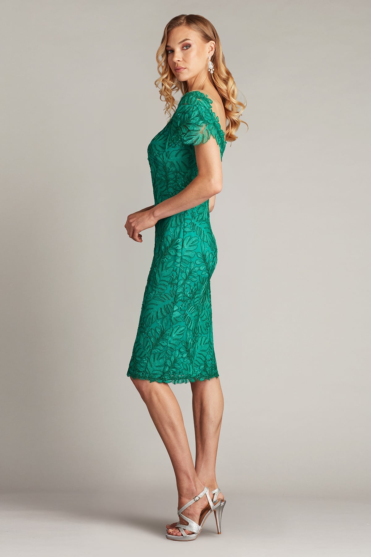 Cocktail Dresses Short Lace Cocktail Evening Dress Emerald