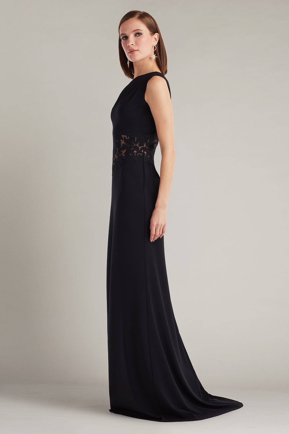 Formal Dresses Long Formal Lace Prom Dress Black/Nude