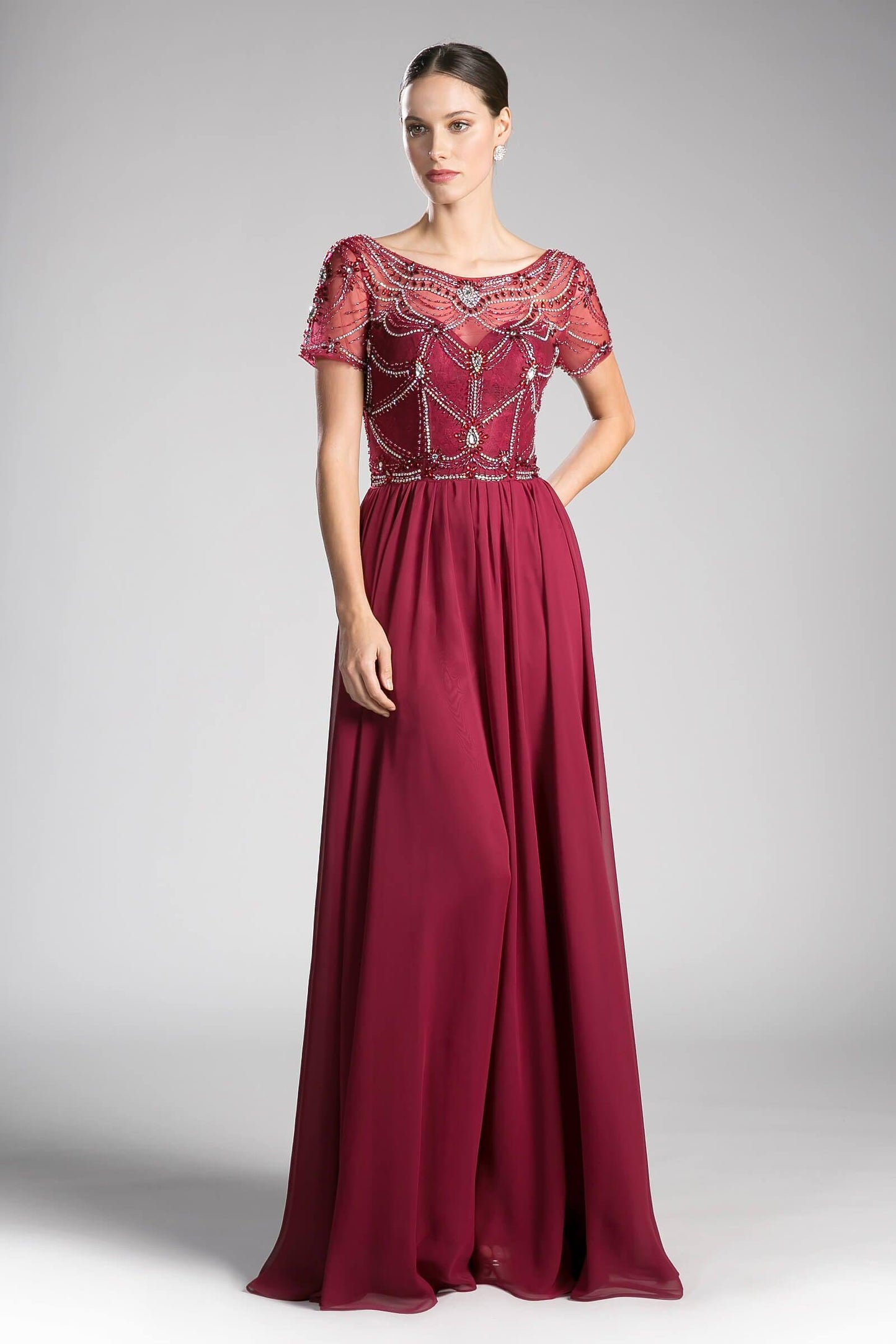 Long Dress Formal Evening Gown - The Dress Outlet Cinderella Divine