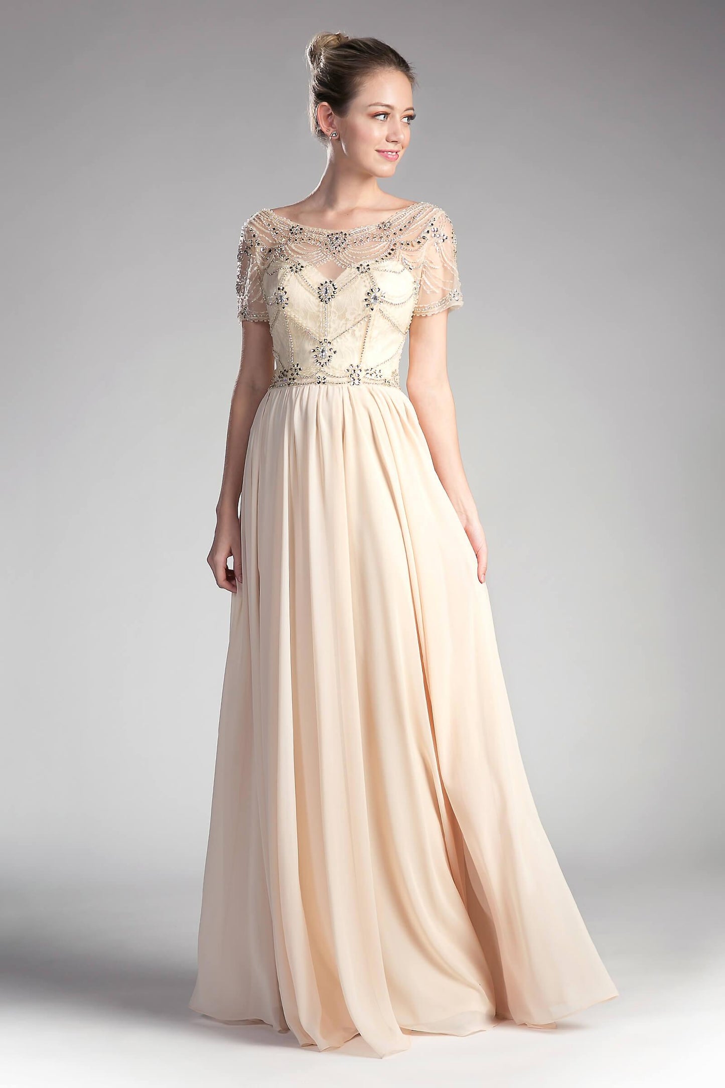 Long Dress Formal Evening Gown - The Dress Outlet Cinderella Divine