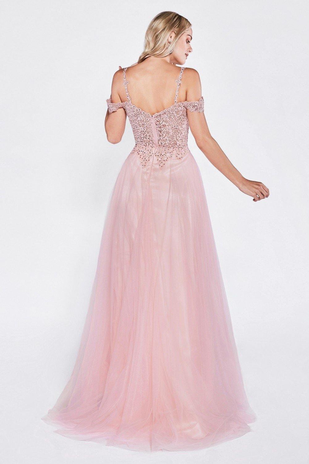 Prom Long Dress Off Shoulder Evening Gown - The Dress Outlet Cinderella Divine