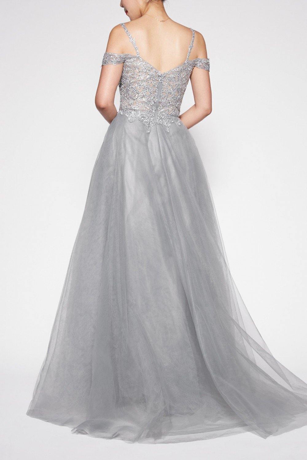 Prom Long Dress Off Shoulder Evening Gown - The Dress Outlet Cinderella Divine