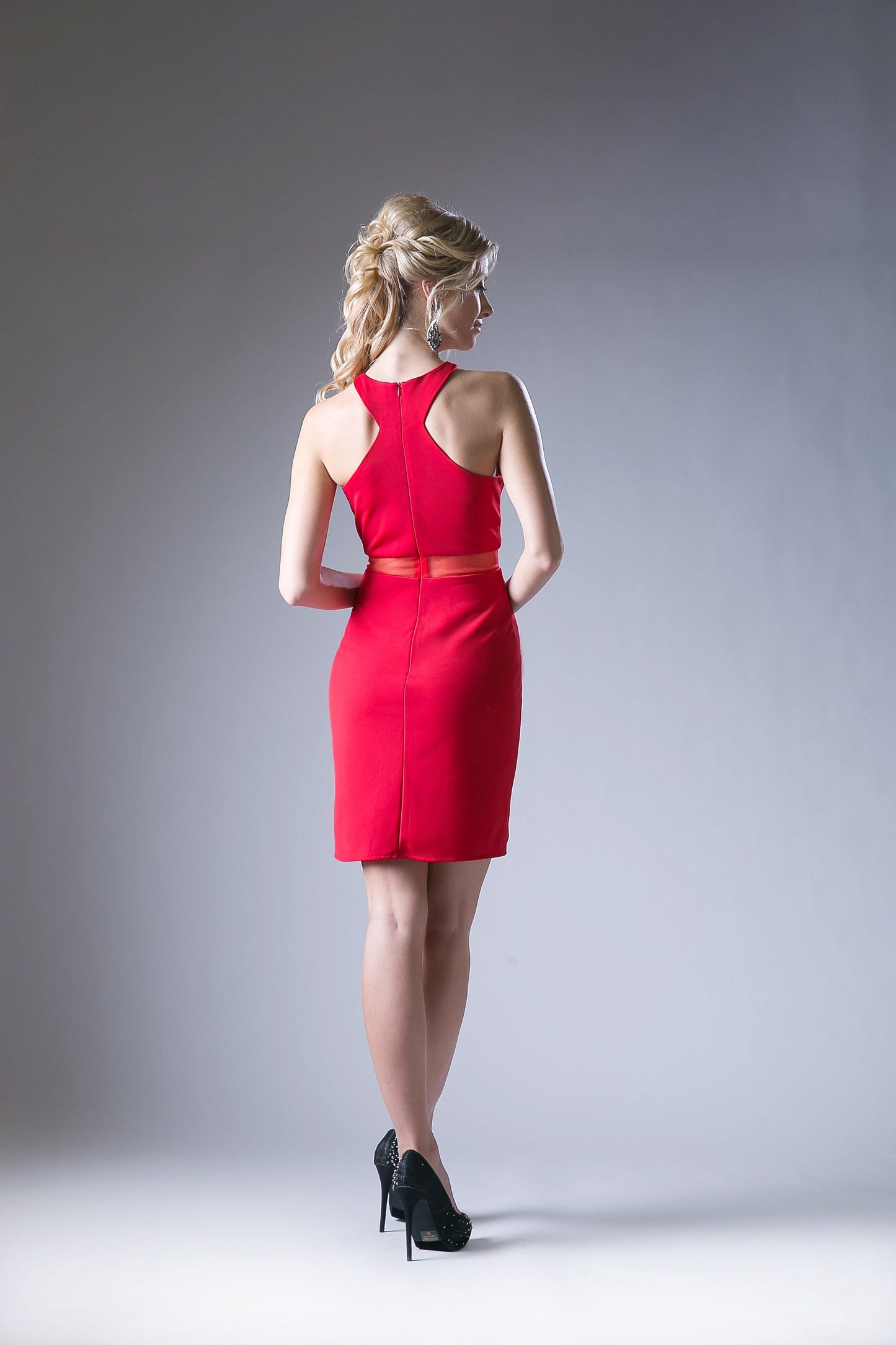Fitted Short Dress Cocktail - The Dress Outlet Cinderella Divine