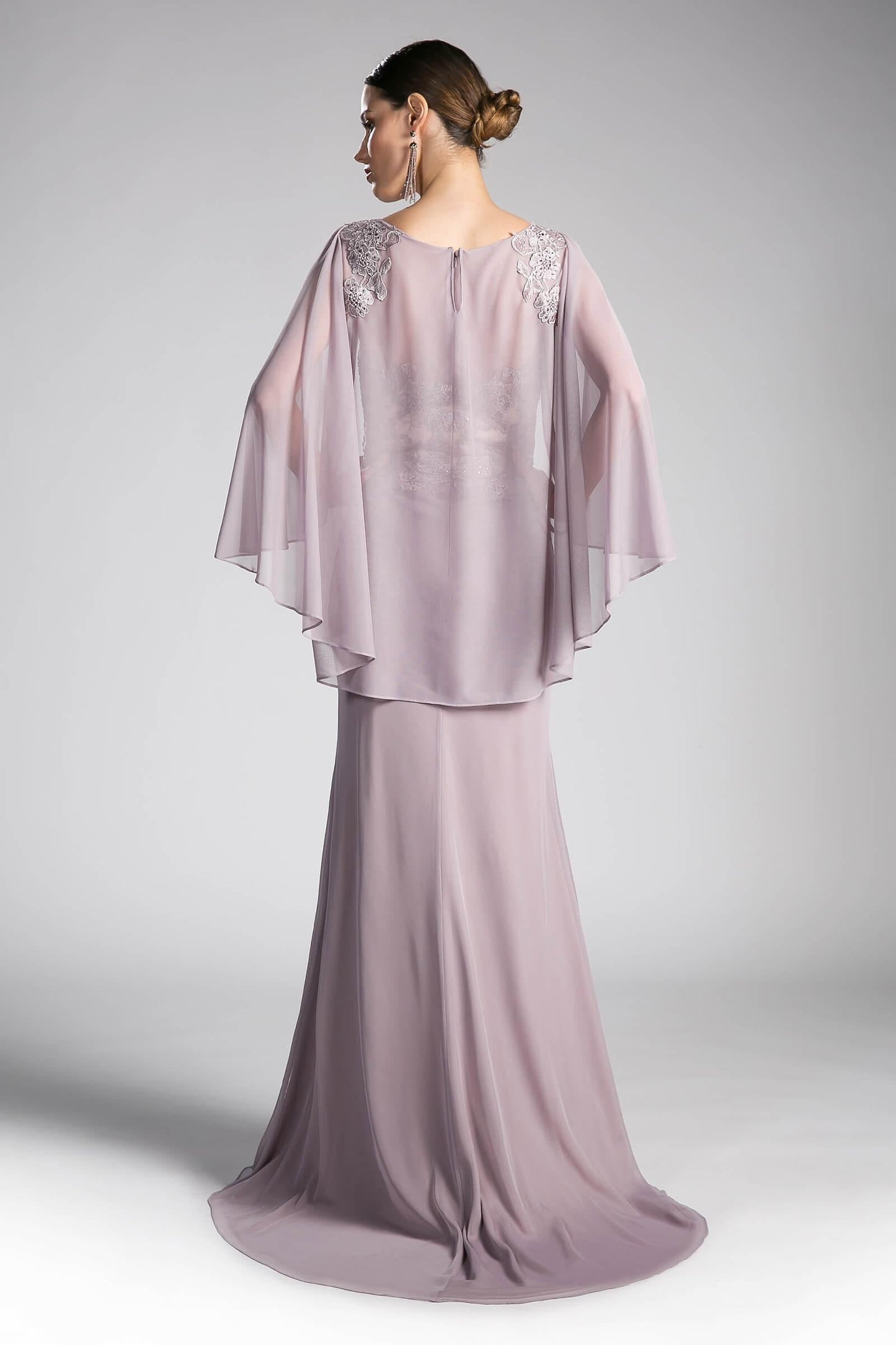 Formal Long Dress Mother of the Bride Cape - The Dress Outlet Cinderella Divine