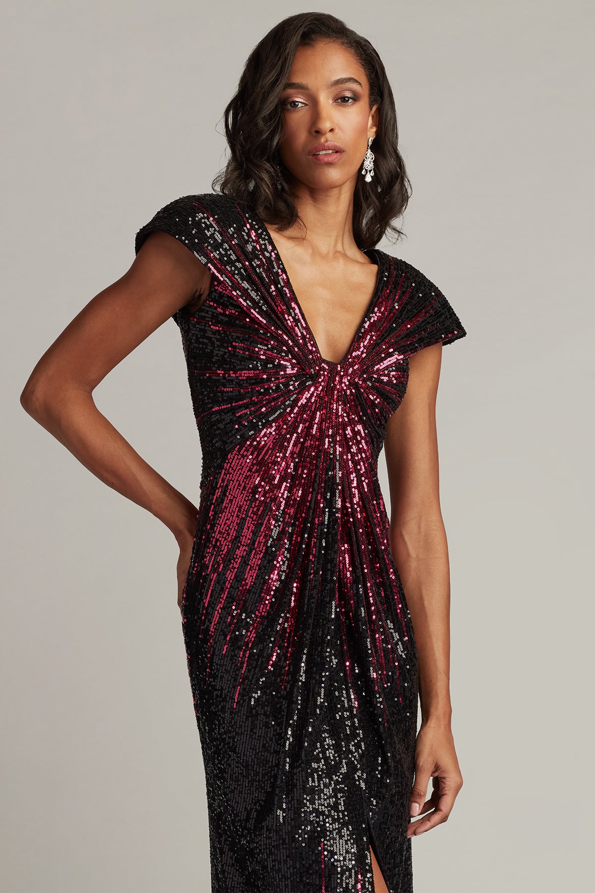 Formal Dresses Sequin Formal Long Dress Hibiscus Ombre