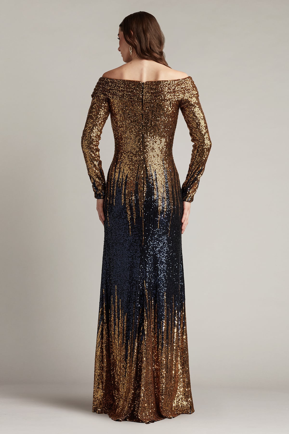 Formal Dresses Long Formal Sequin Evening Dress Navy Ombre