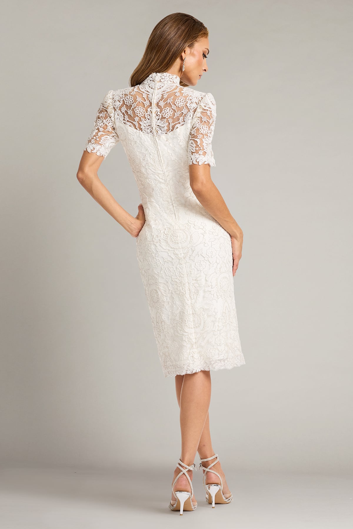 Cocktail Dresses Short Lace Cocktail Dress Ivory