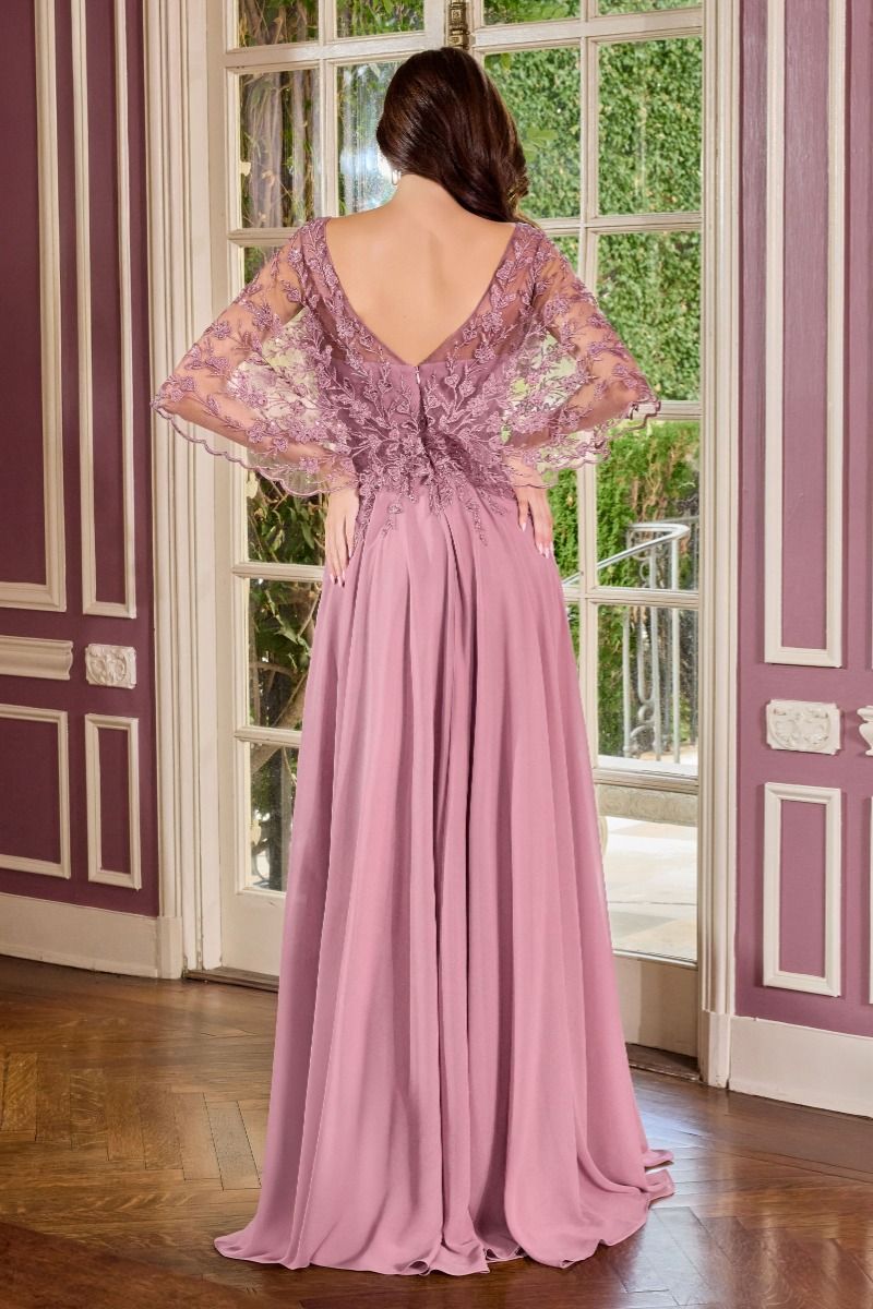 Mother of the Bride Dresses Long Formal A line Lace Mother of the Bride Dress LaDivine CL10 Dusty Mauve