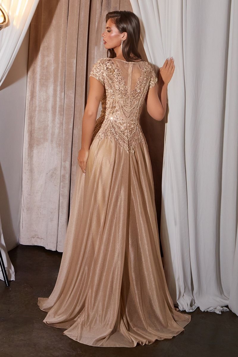 Illusion Floor-Length Tulle Evening A-Line LaDivine CL11