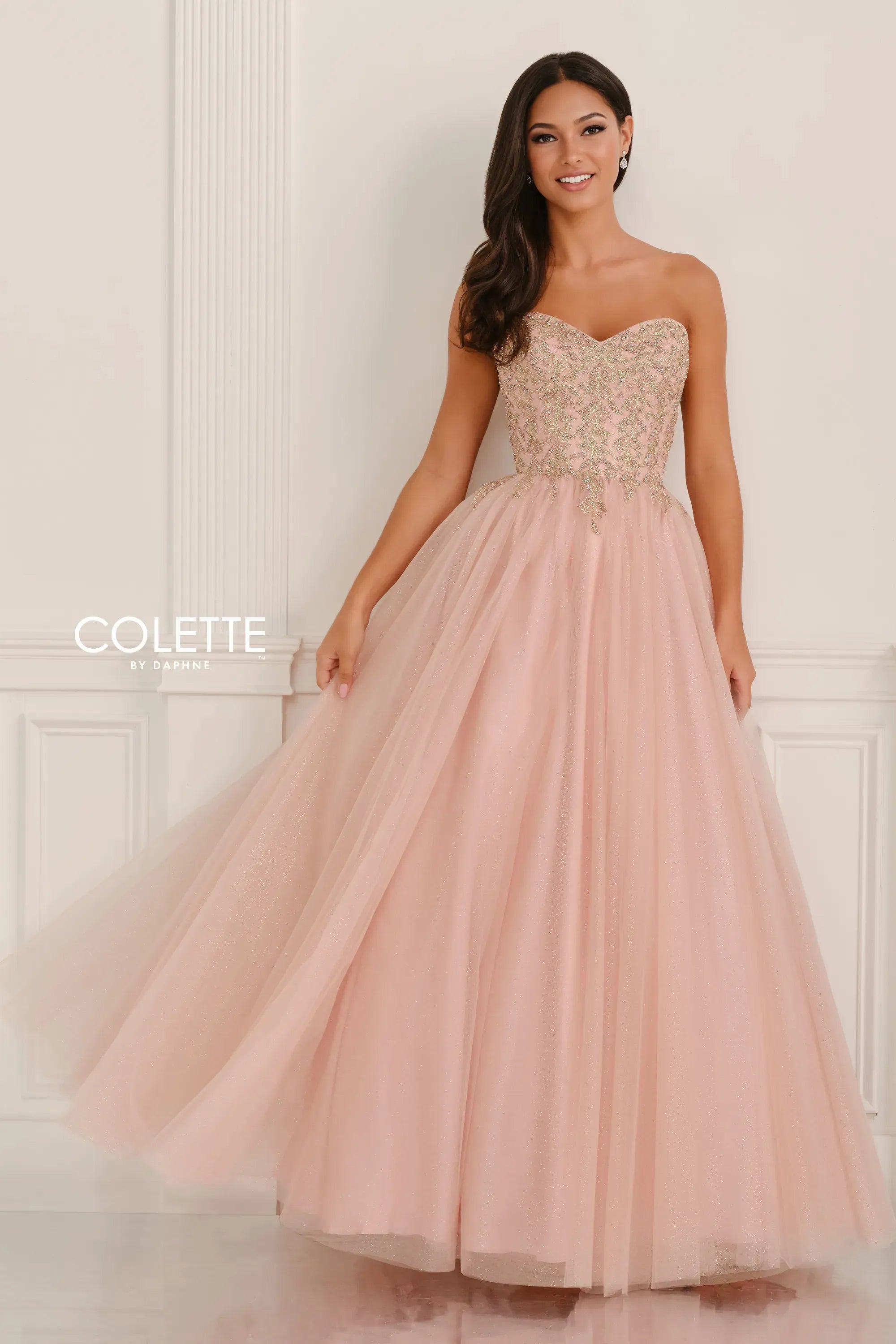 Prom Dresses A Line Glitter Formal Long Prom Dress Pink