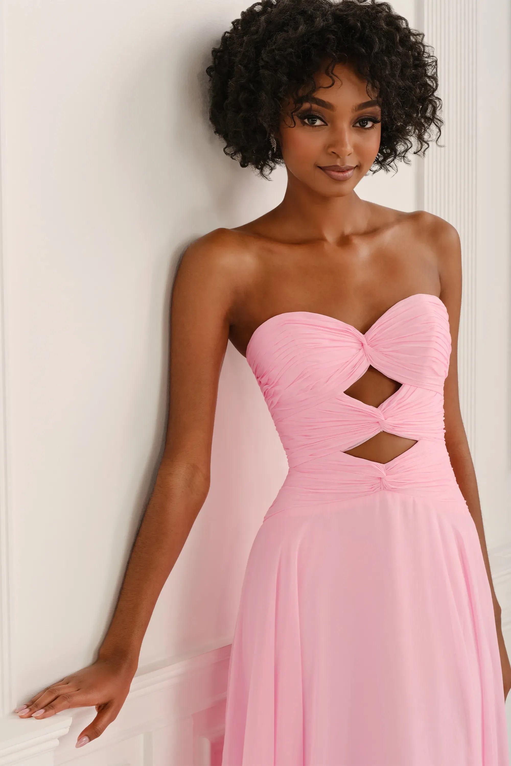 Prom Dresses A Line Long Formal Prom Dress Pink