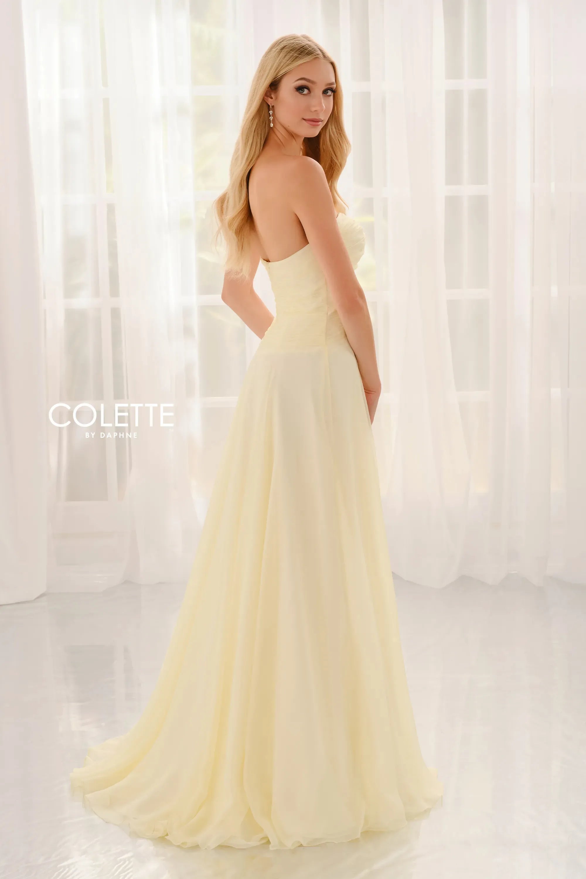 Prom Dresses A Line Long Formal Prom Dress Yellow
