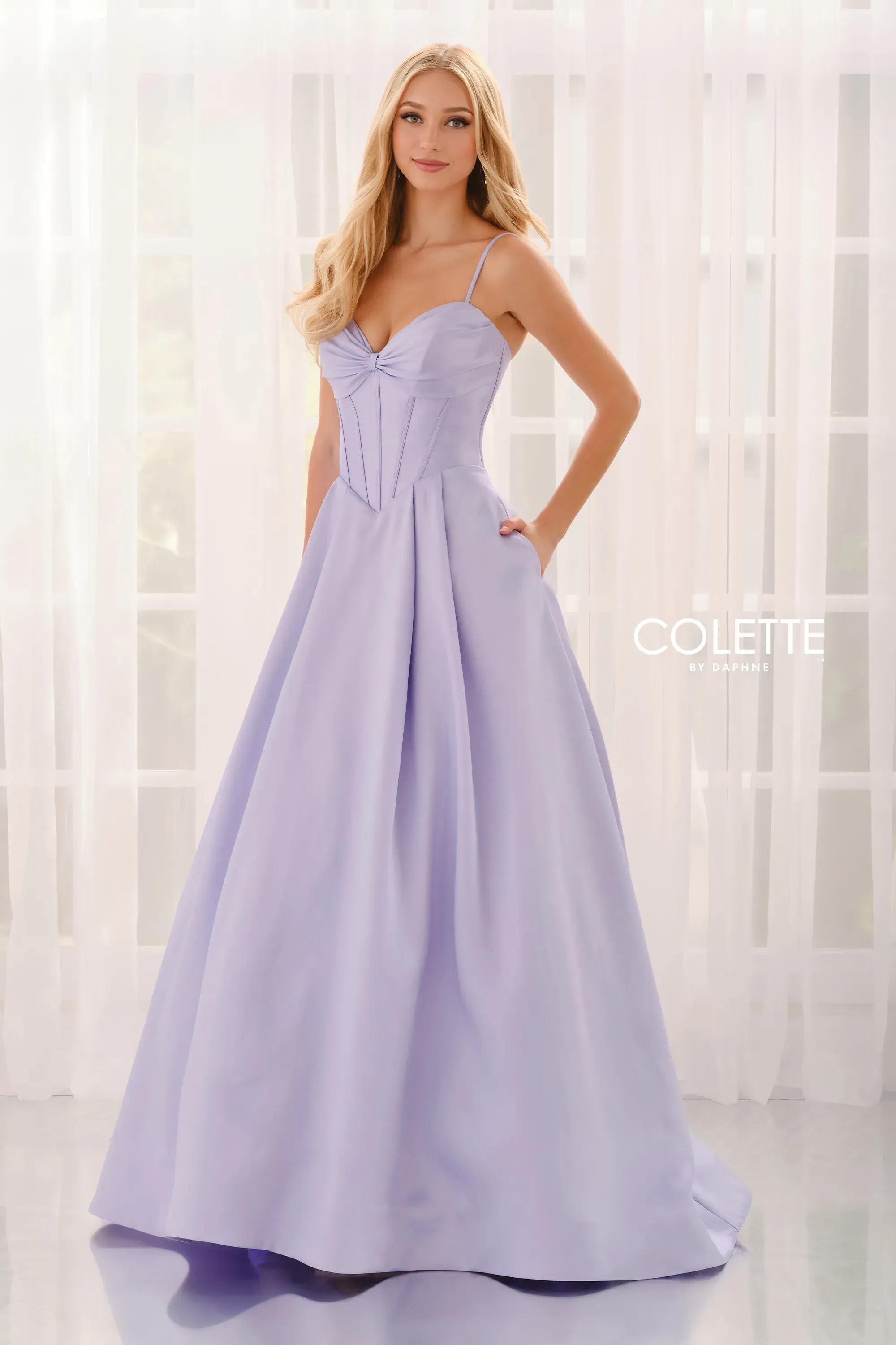 Prom Dresses Long Ball Gown Corset Formal Prom Dress Lilac