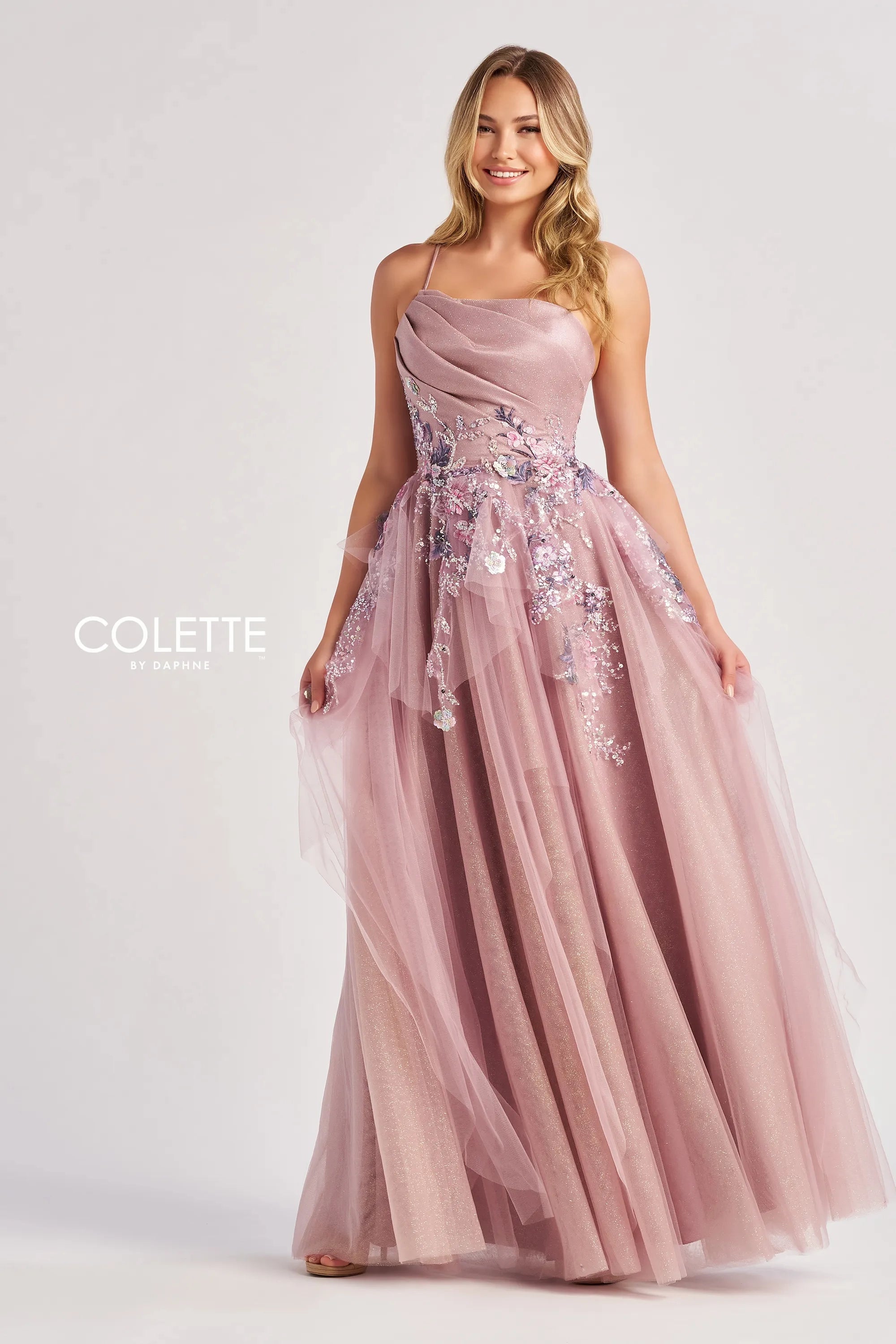 Prom Dresses Long Glitter A Line Formal Prom Dress Dusty Lilac Multi