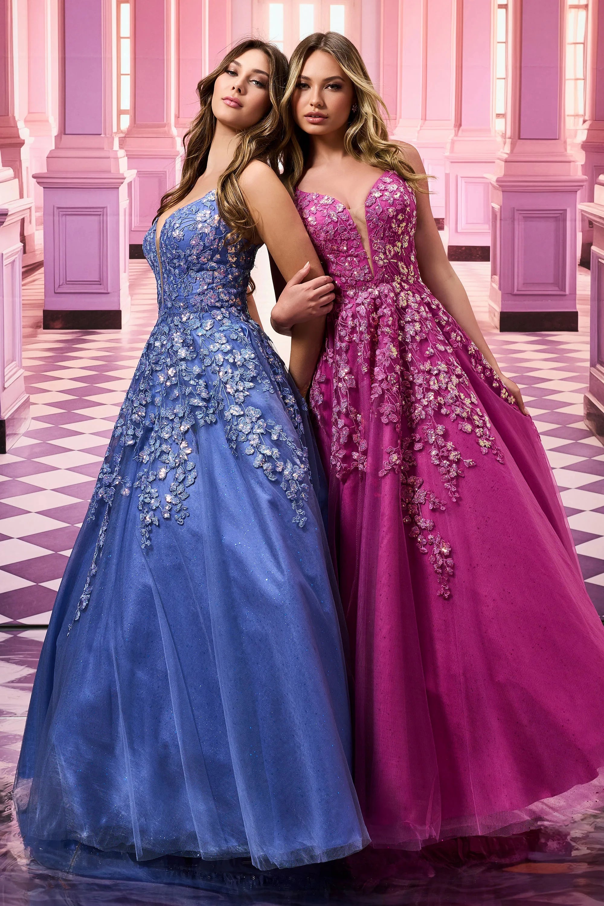 Prom Dresses Long Glitter A Line Lace Formal Prom Dress Periwinkle