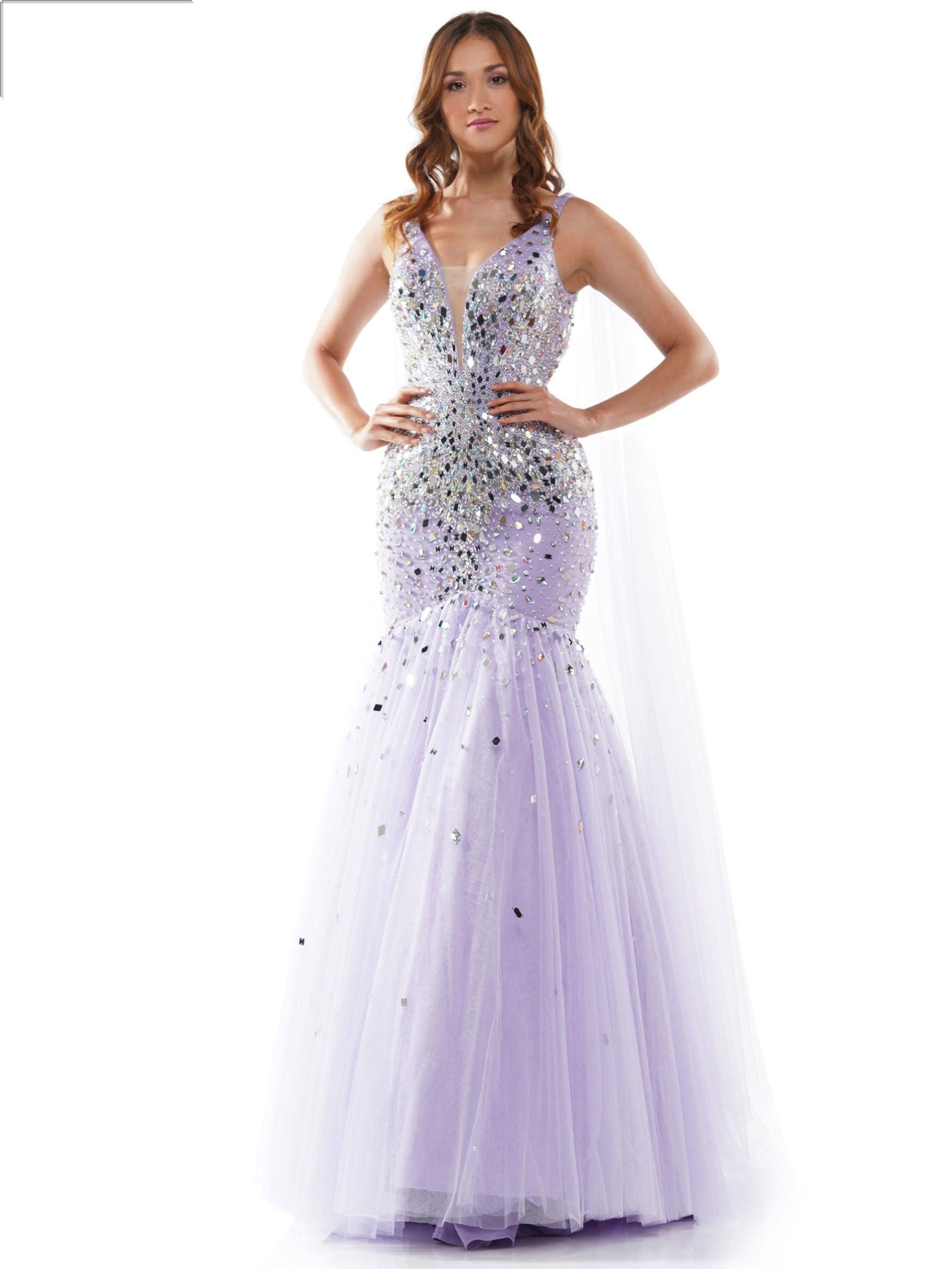 Colors Long Formal Mermaid Prom Dress 2608 - The Dress Outlet