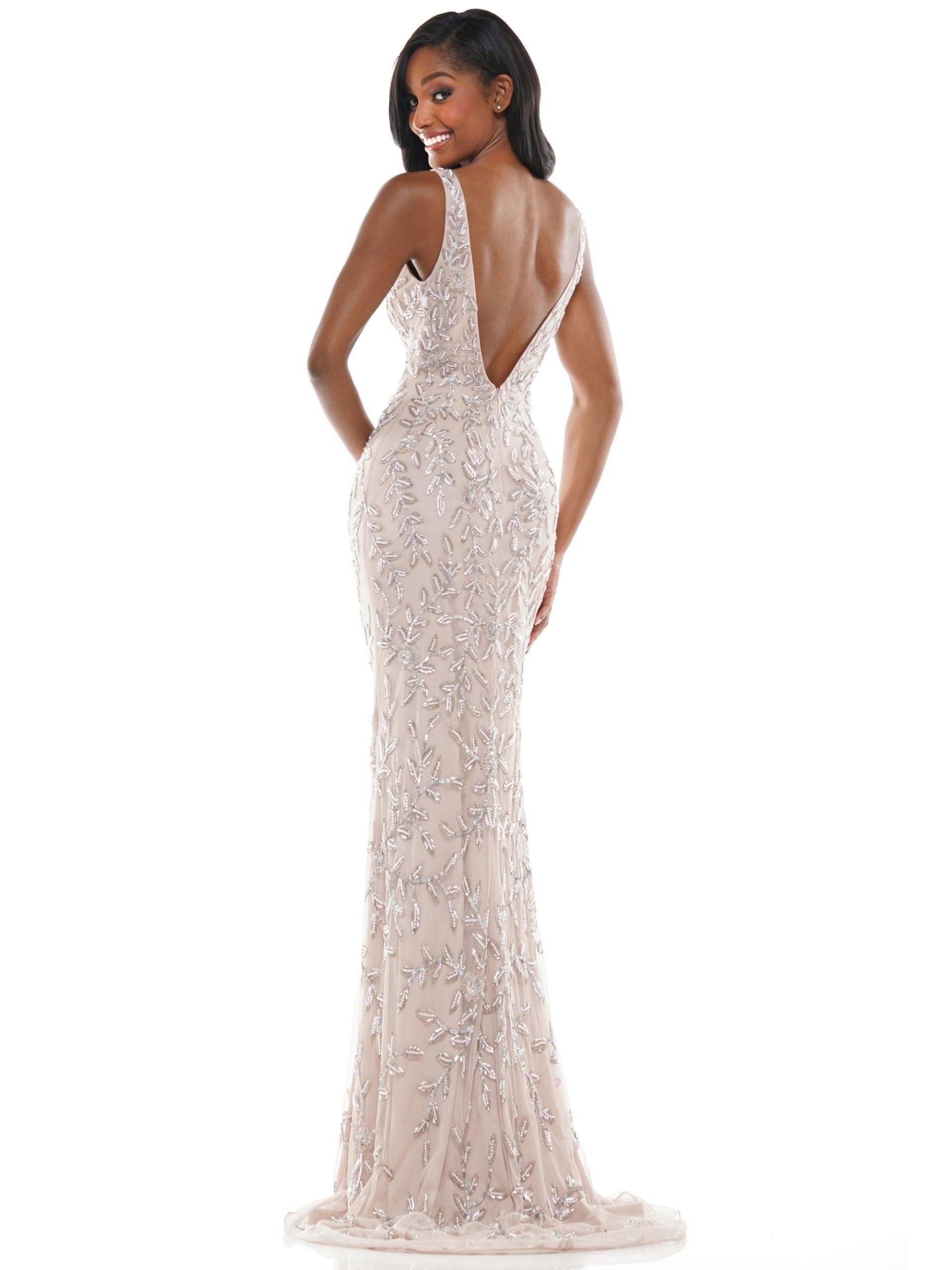 Colors Long Formal Sleeveless Fitted Prom Dress 102 - The Dress Outlet