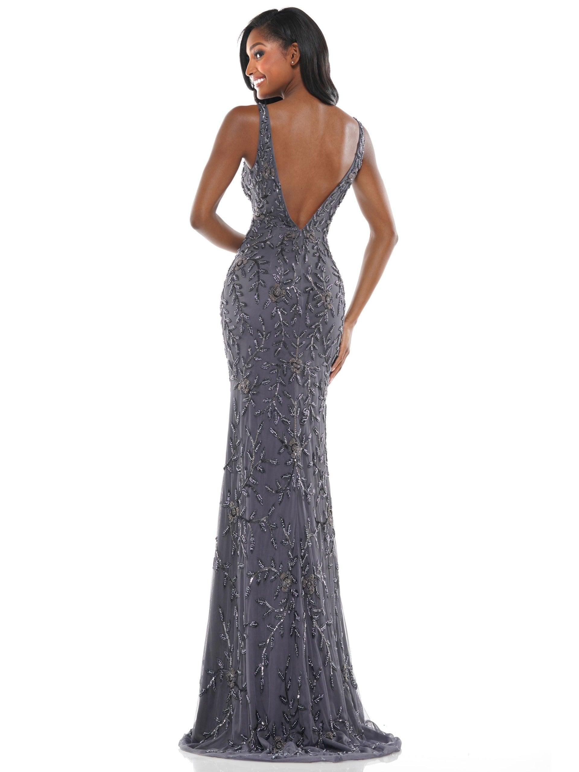 Colors Long Formal Sleeveless Fitted Prom Dress 102 - The Dress Outlet