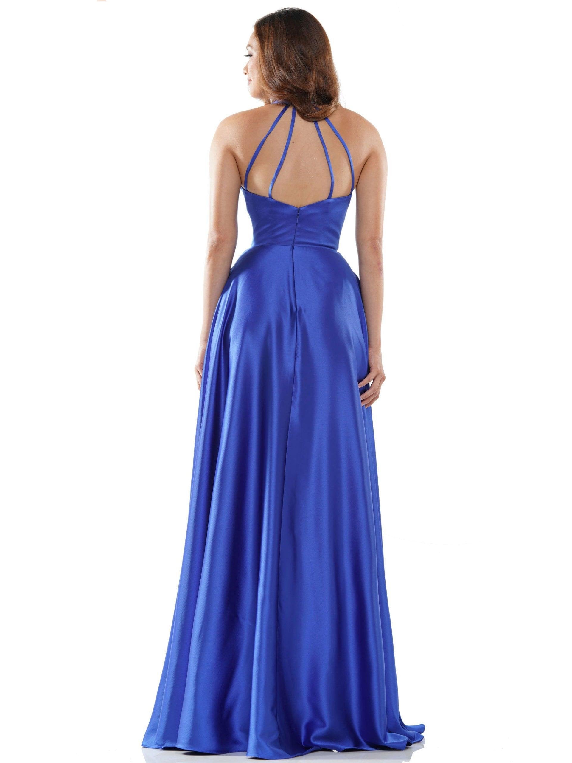 Colors Long Halter Formal Prom Dress 2633 - The Dress Outlet