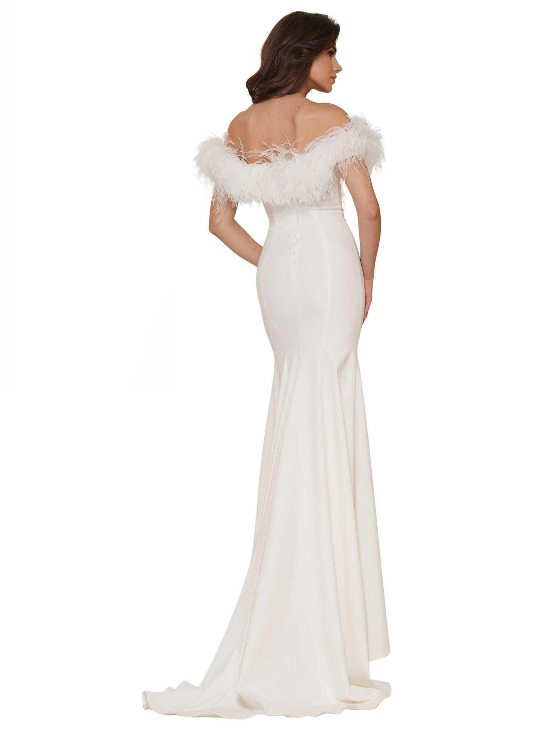 Colors Long Off Shoulder Formal Prom Dress 2663 - The Dress Outlet