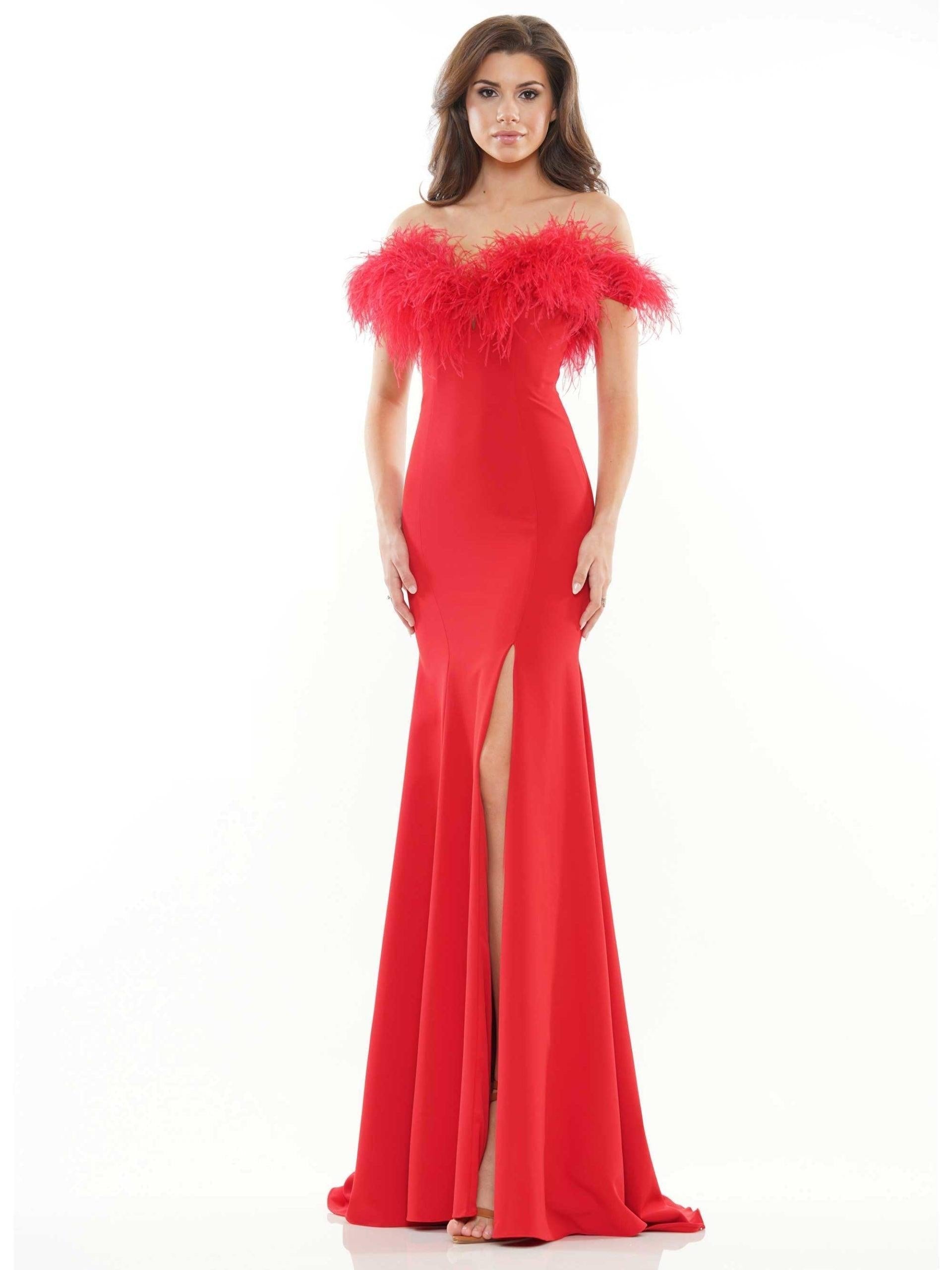 Colors Long Off Shoulder Formal Prom Dress 2663 - The Dress Outlet