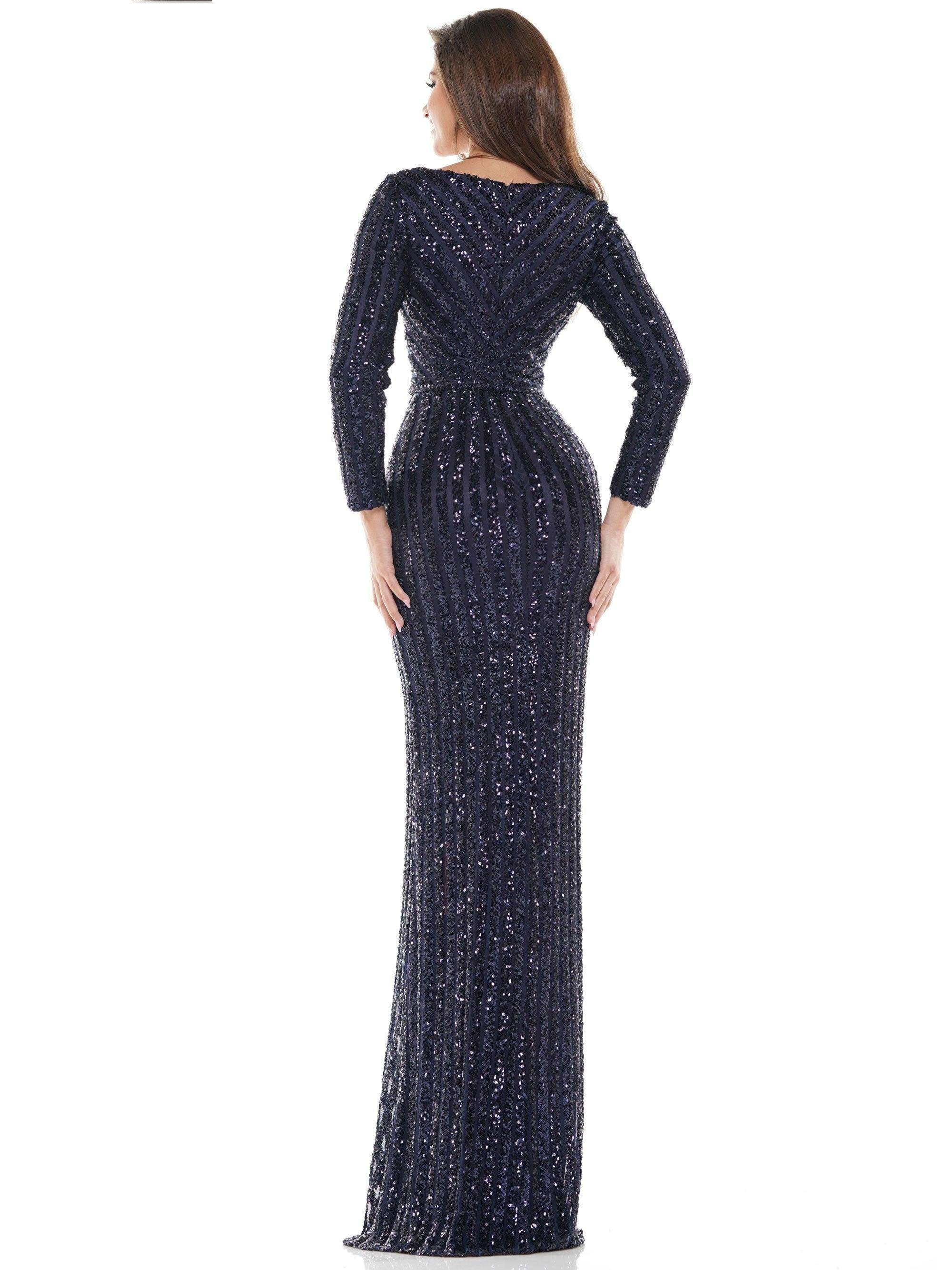Colors Long Sleeve Formal Prom Dress 1042SL - The Dress Outlet
