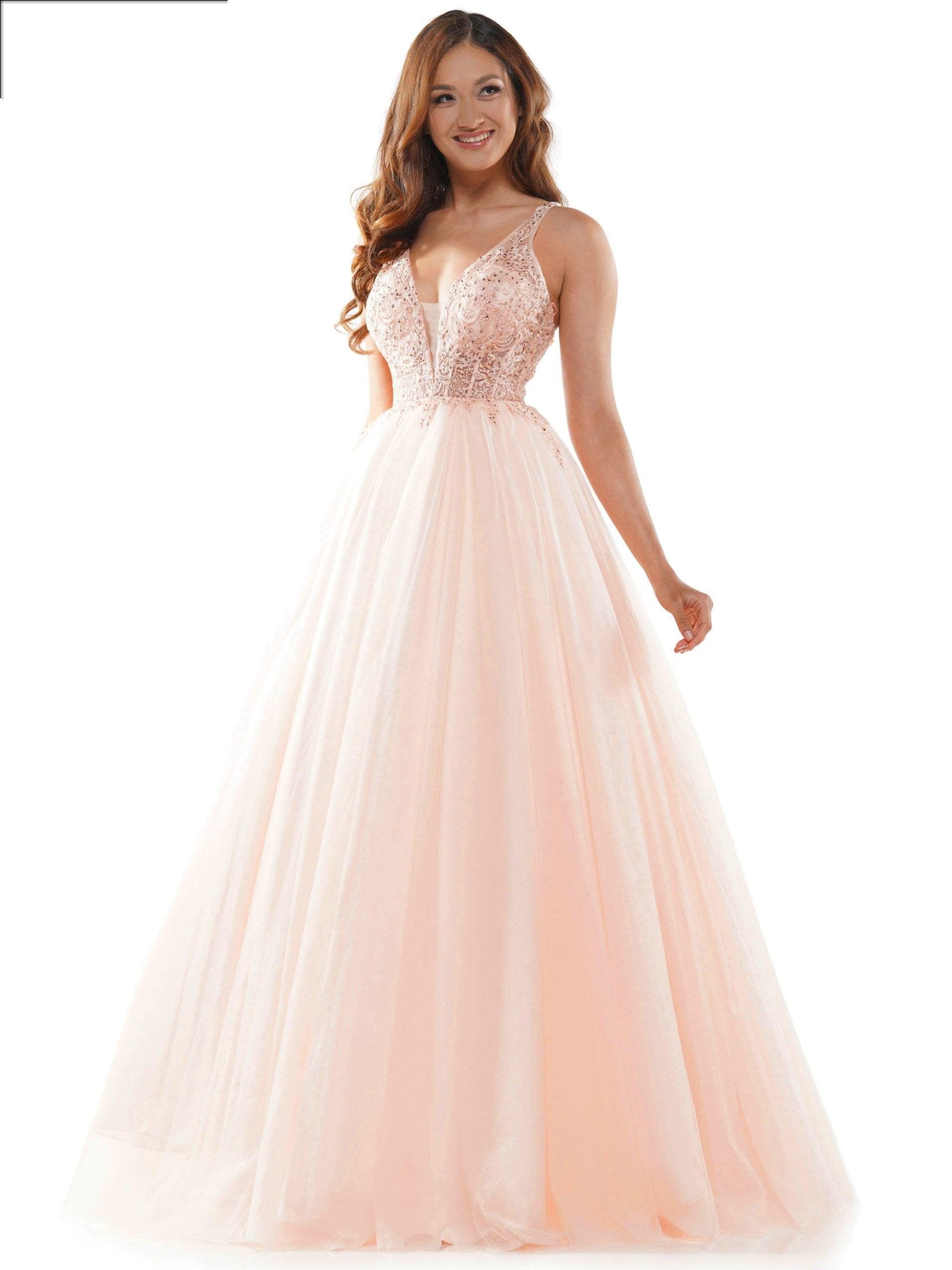Colors Long Sleeveless Formal Prom Dress 2619 - The Dress Outlet