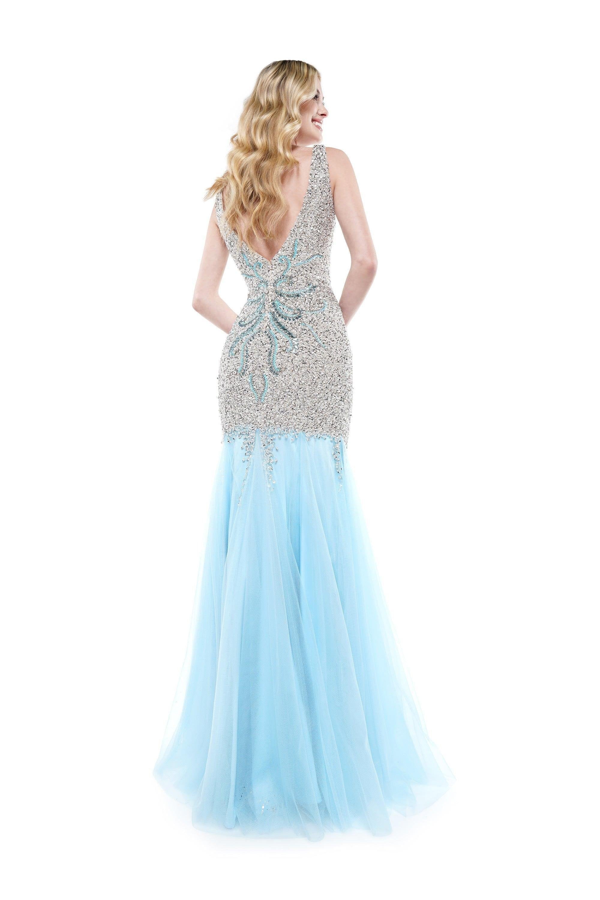 Colors Long Sleeveless Mermaid Prom Gown 697 - The Dress Outlet